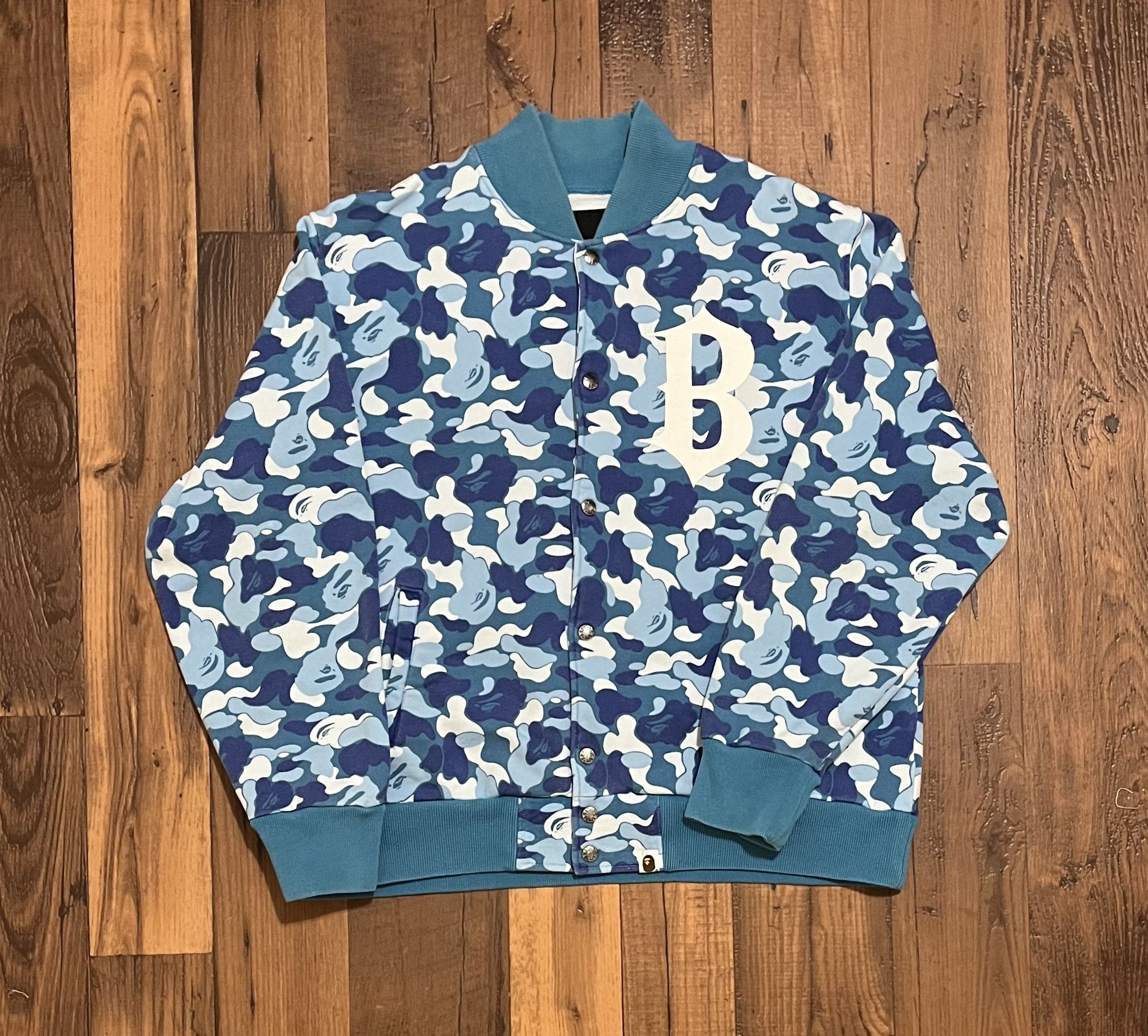 Bape camo heavy bomber jacket coat