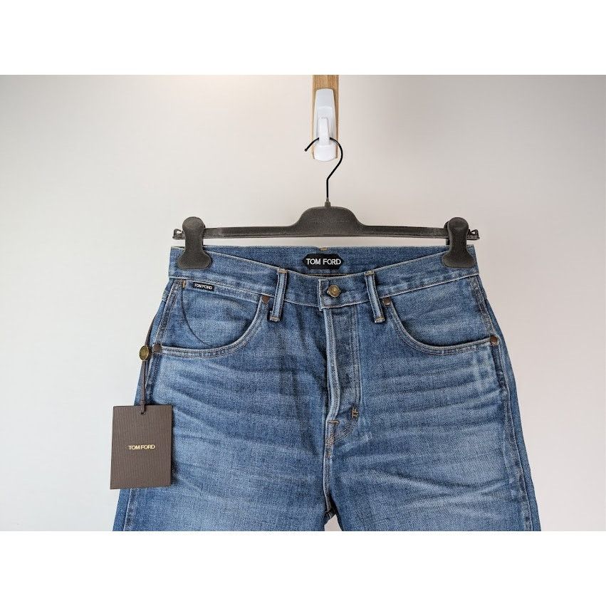Tom Ford o1rshd1 Selvedge Tapered Denim Jeans in Blue Size US 30 / EU 46 - 3 Thumbnail