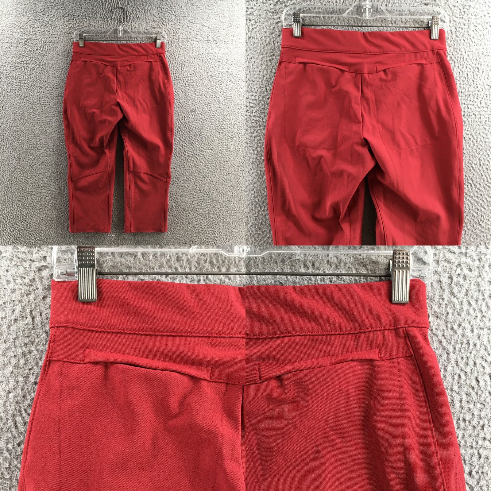 Nike Nike Capri Pants Womens S Red Dri-FIT Athletic Stripe Perforated Polyester Size 28" / US 6 / IT 42 - 9 Thumbnail