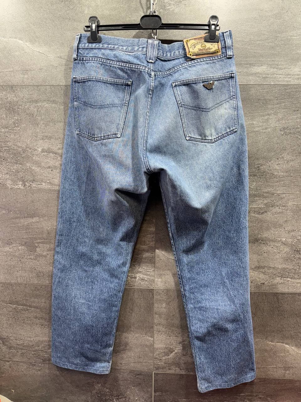 Giorgio Armani Vintage 90s Italy Giorgio Armani Distressed Baggy Jeans Size US 36 / EU 52 - 2 Thumbnail