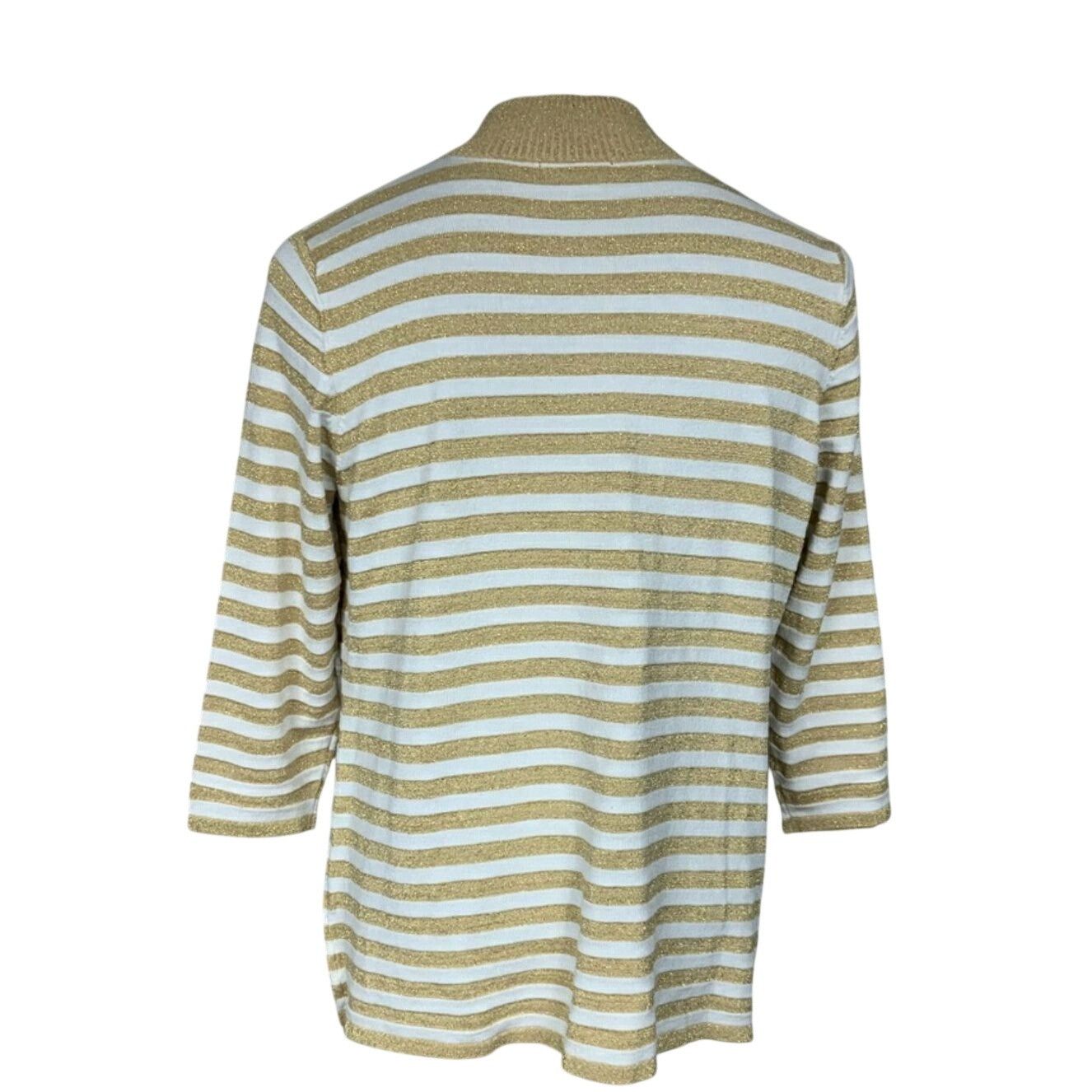 Other Belldini Striped Metallic Cardigan Jacket Plus XXL Gold Full Size XXL / US 16-18 / IT 52-54 - 10 Thumbnail