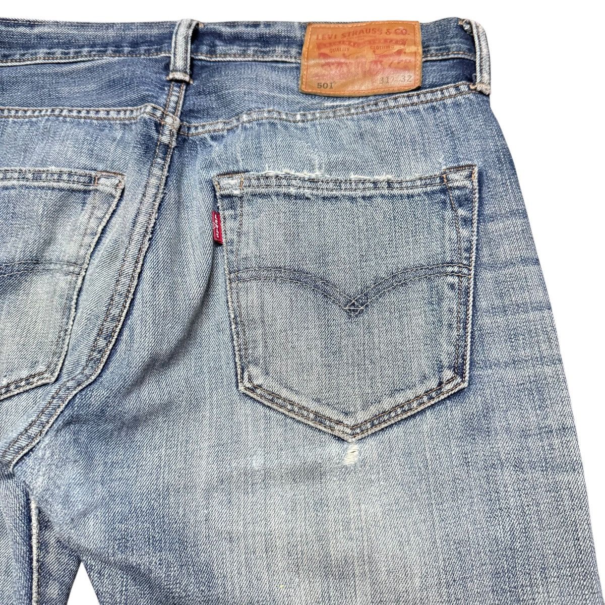 Levi's Levis 501 Distressed Jeans Clawmark Size US 31 - 11 Thumbnail