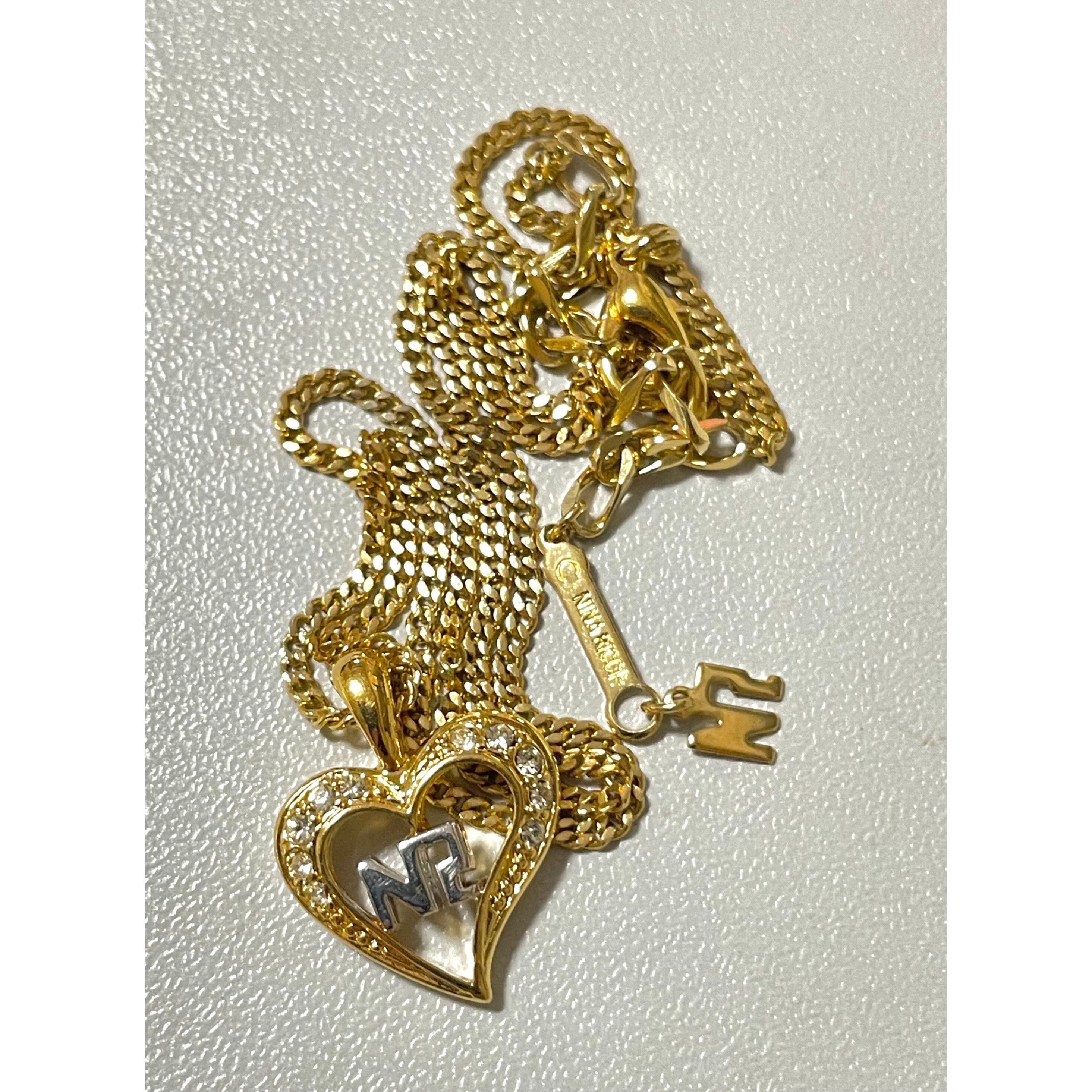Nina Ricci MINT. Vintage NINA RICCI skinny chain necklace with crystal Size ONE SIZE - 2 Thumbnail