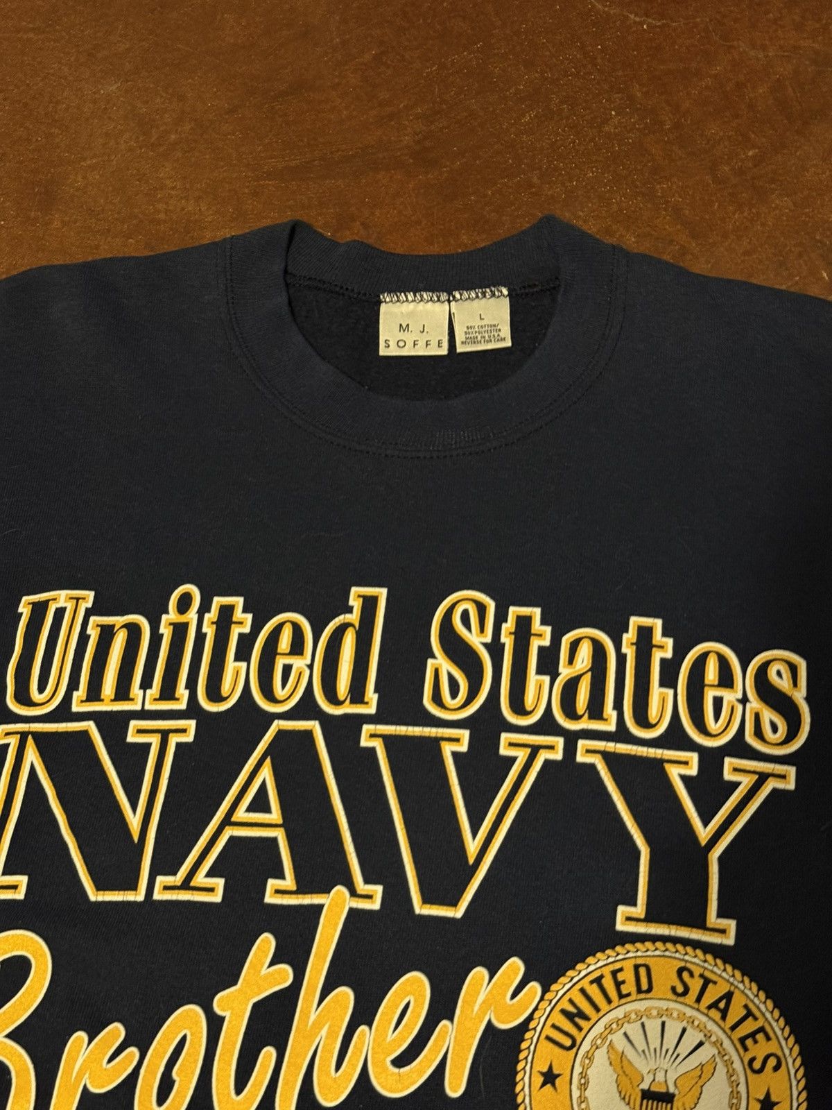 Other Vintage United States Navy Brother Sweatshirt Large Size US L / EU 52-54 / 3 - 4 Thumbnail