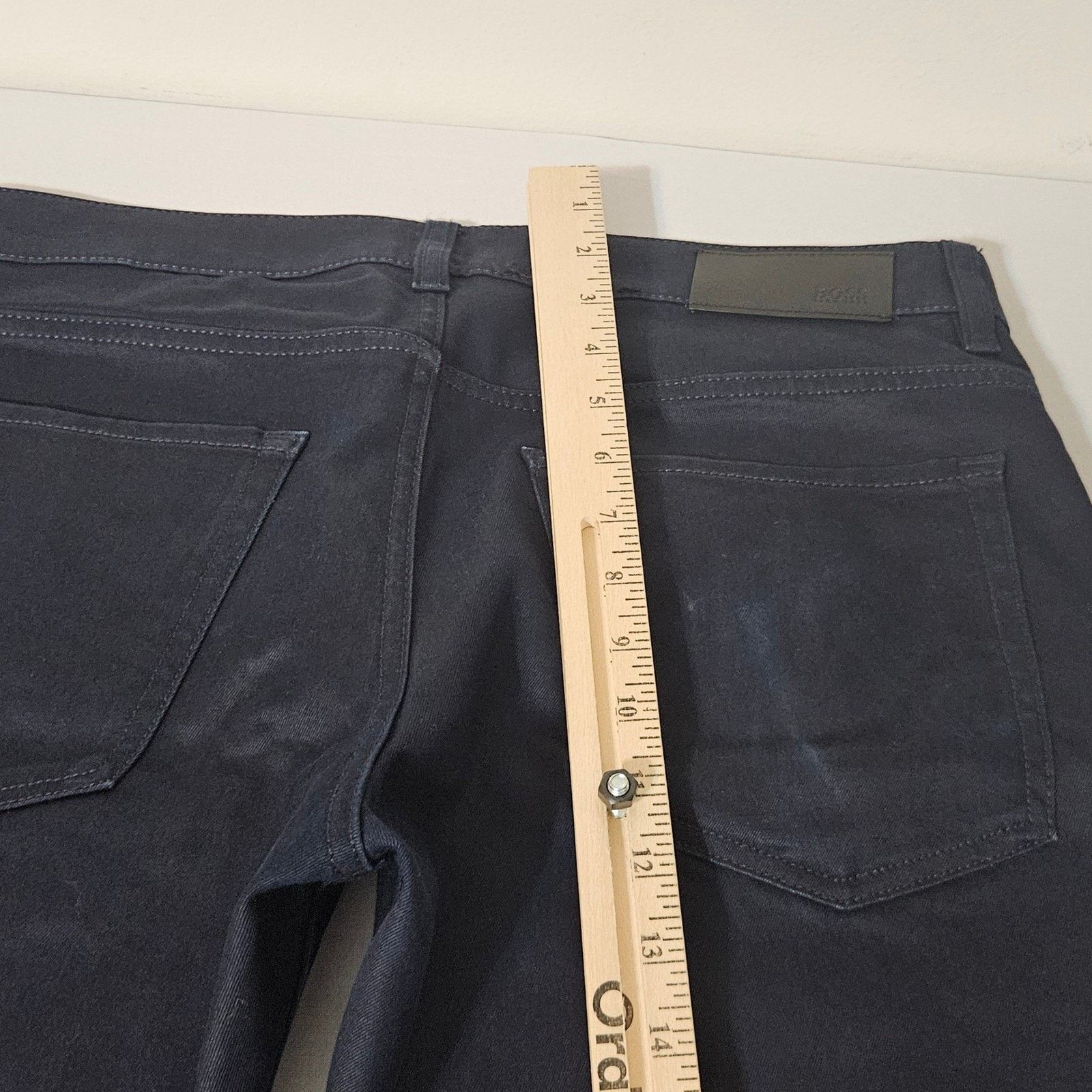 Hugo Boss BOSS Hugo Boss Mens Dark Jeans Finest Italian Fabric 33x30 Size US 33 - 8 Thumbnail