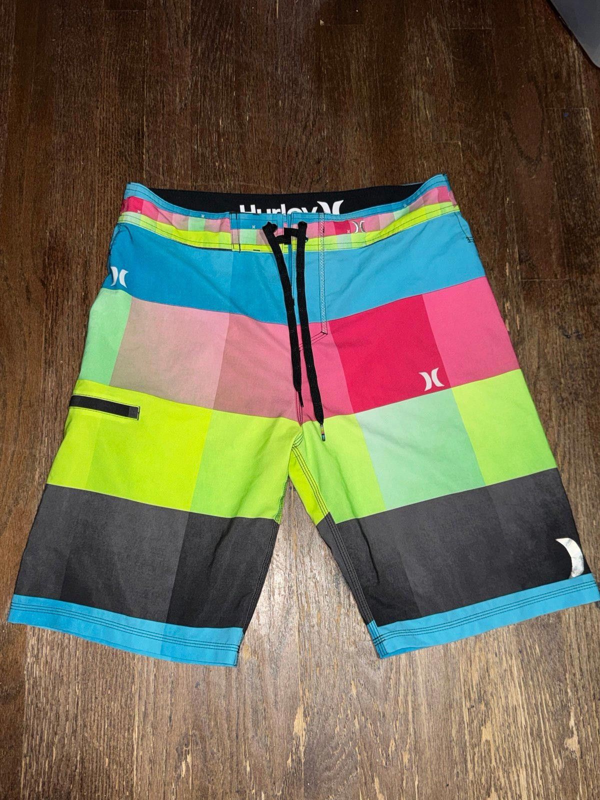 Hurley Hurley Phantom Board Shorts Colorblock Surf Beach Men's S Size US 30 / EU 46 - 2 Thumbnail