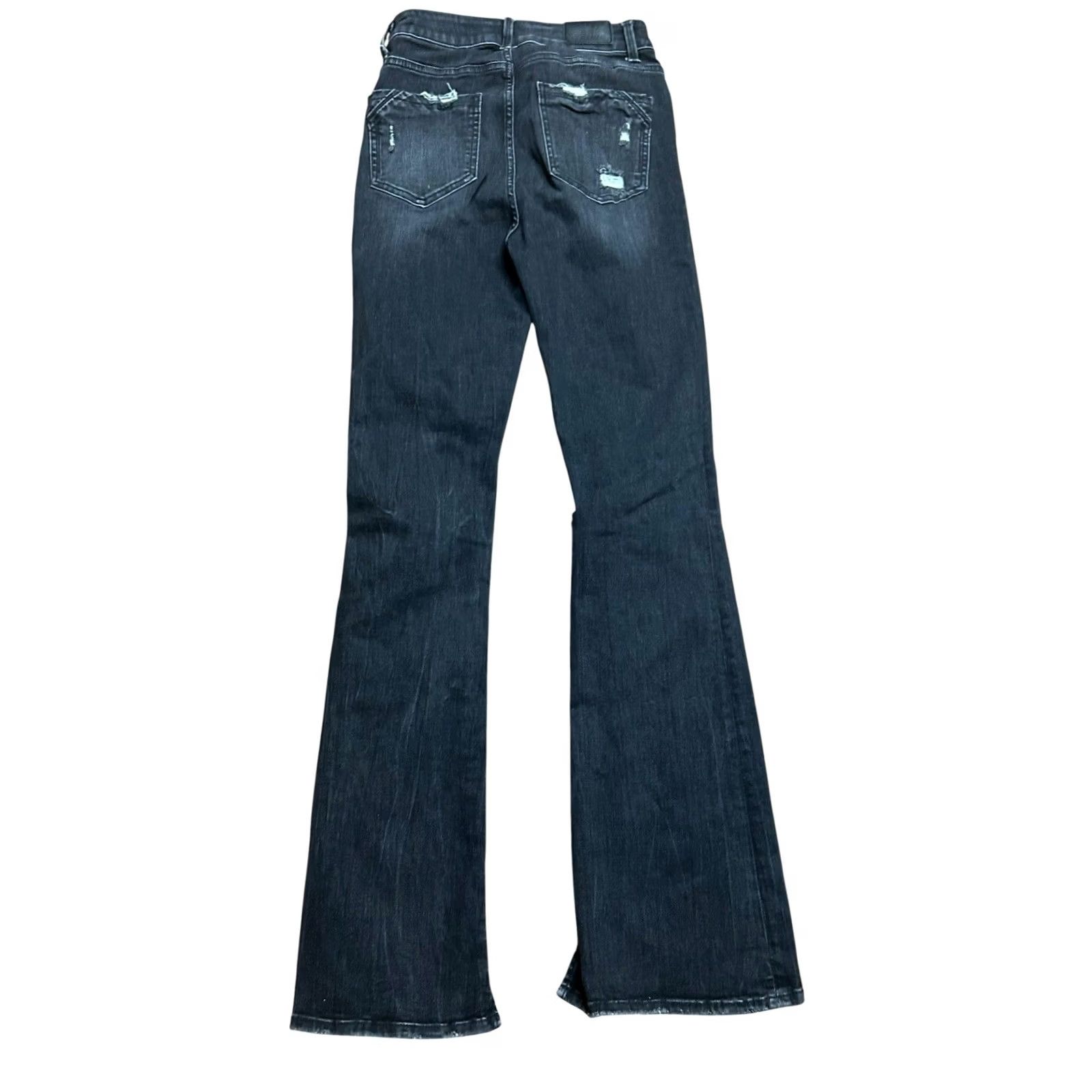 Buckle Black Buckle Black Boots Cut Jeans Pants 27 Tall Distressed Flare Black Women Size 27" / US 4 / IT 40 - 5 Thumbnail