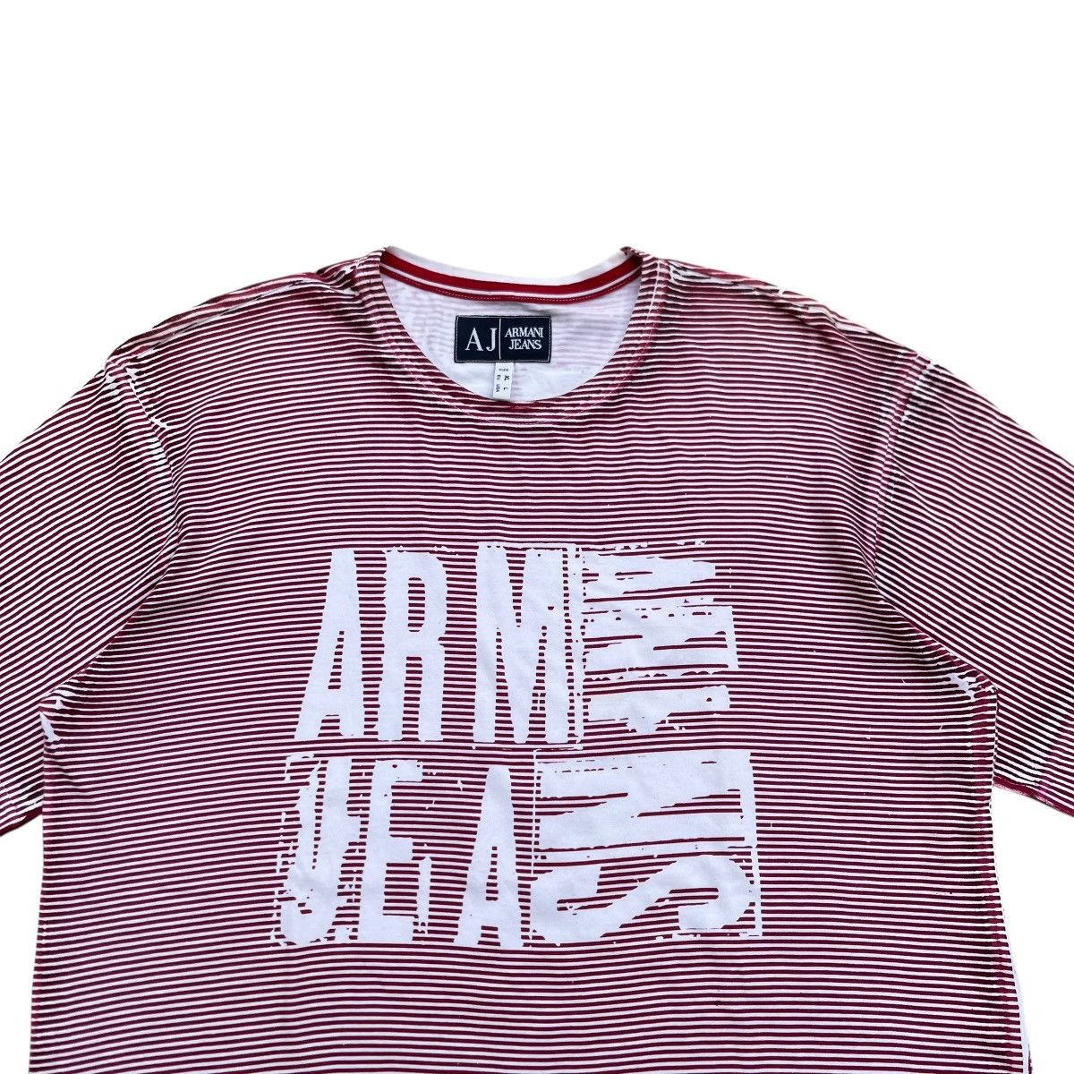 Armani Armani Jeans Stripe Printed Tee Size US L / EU 52-54 / 3 - 2 Thumbnail