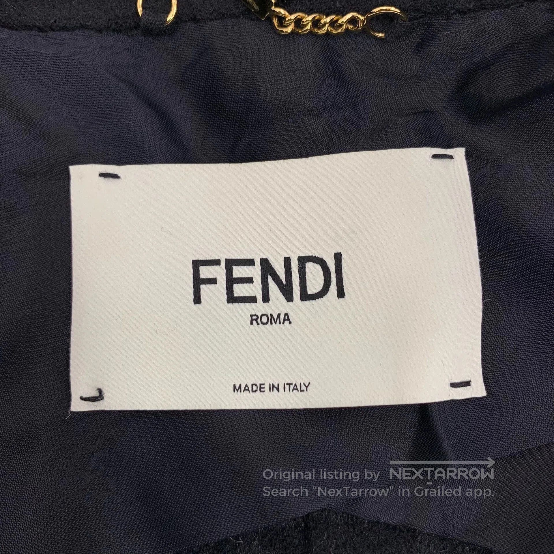 Fendi fendi black wool double-breasted coat. Size US S / EU 44-46 / 1 - 6 Thumbnail