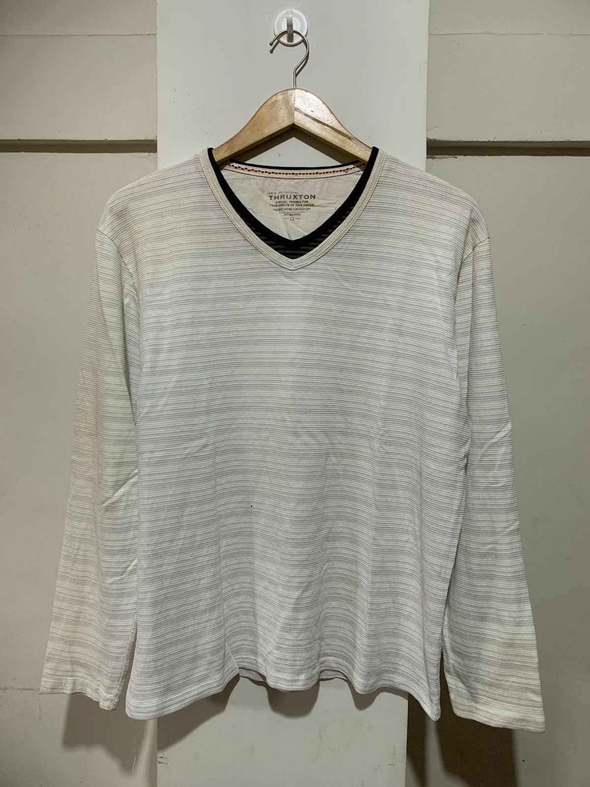 Raf Simons Japanese Double Layer Thruxton Long Sleeve Tee Shirt Size US L / EU 52-54 / 3 - 1 Thumbnail