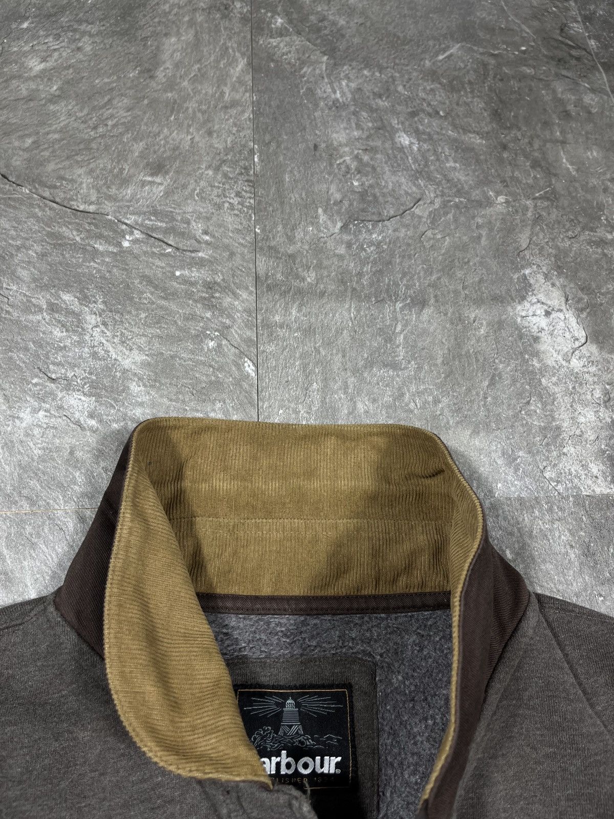 Barbour Barbour Beacon Corduroy Collar Fleece Sweatshirt Brown XXL Size US XXL / EU 58 / 5 - 9 Thumbnail