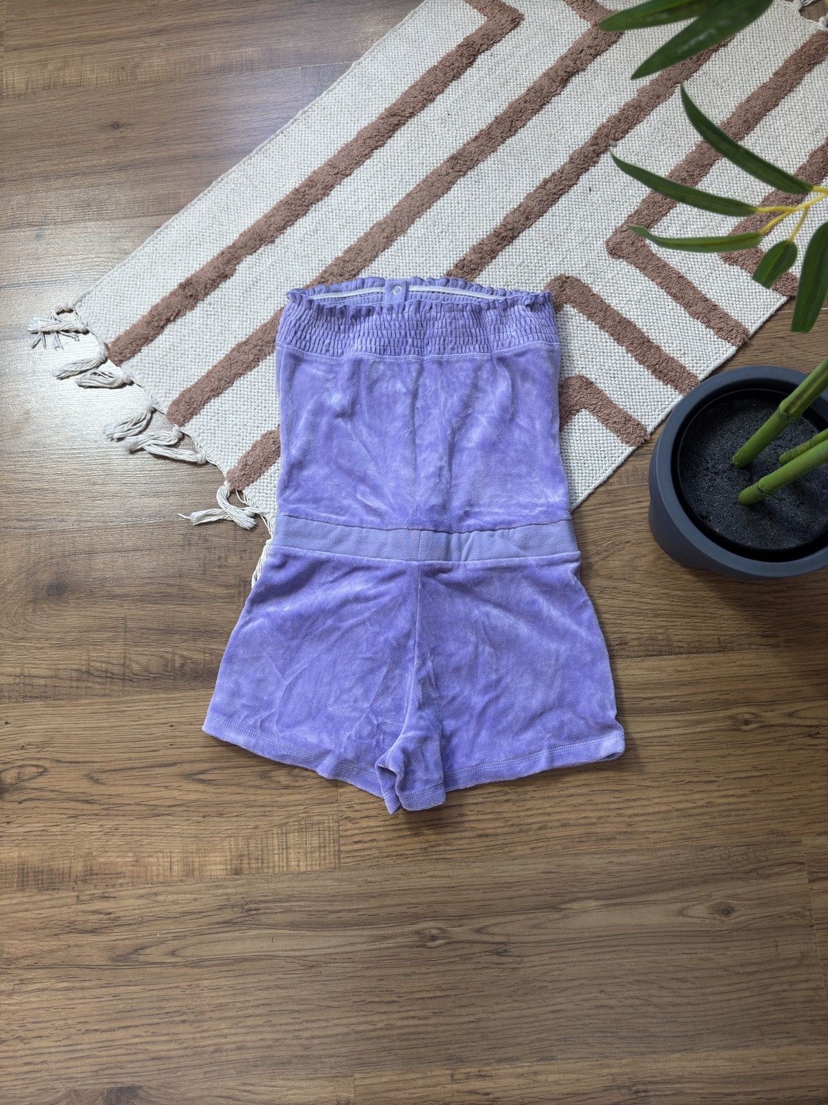 Juicy Couture VINTAGE JUICY COUTURE VELOUR 2000s ROMPER OVERALL Size M / US 6-8 / IT 42-44 - 4 Thumbnail