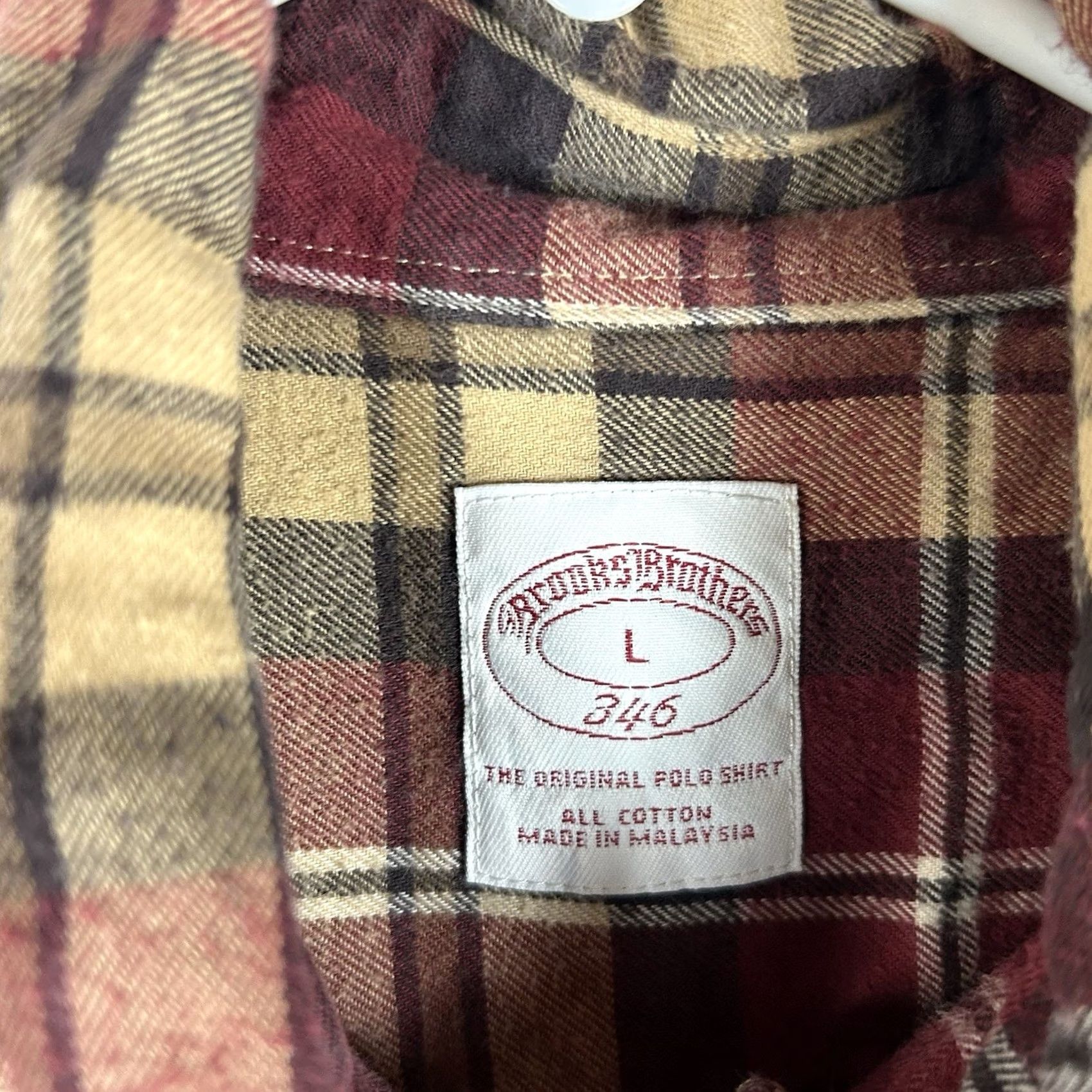 Brooks Brothers Brooks Brothers 346 Button-Up Flannel Shirt Men L Red Plaid Casual Long Sleeve Button-Down Collar Size US L / EU 52-54 / 3 - 3 Thumbnail
