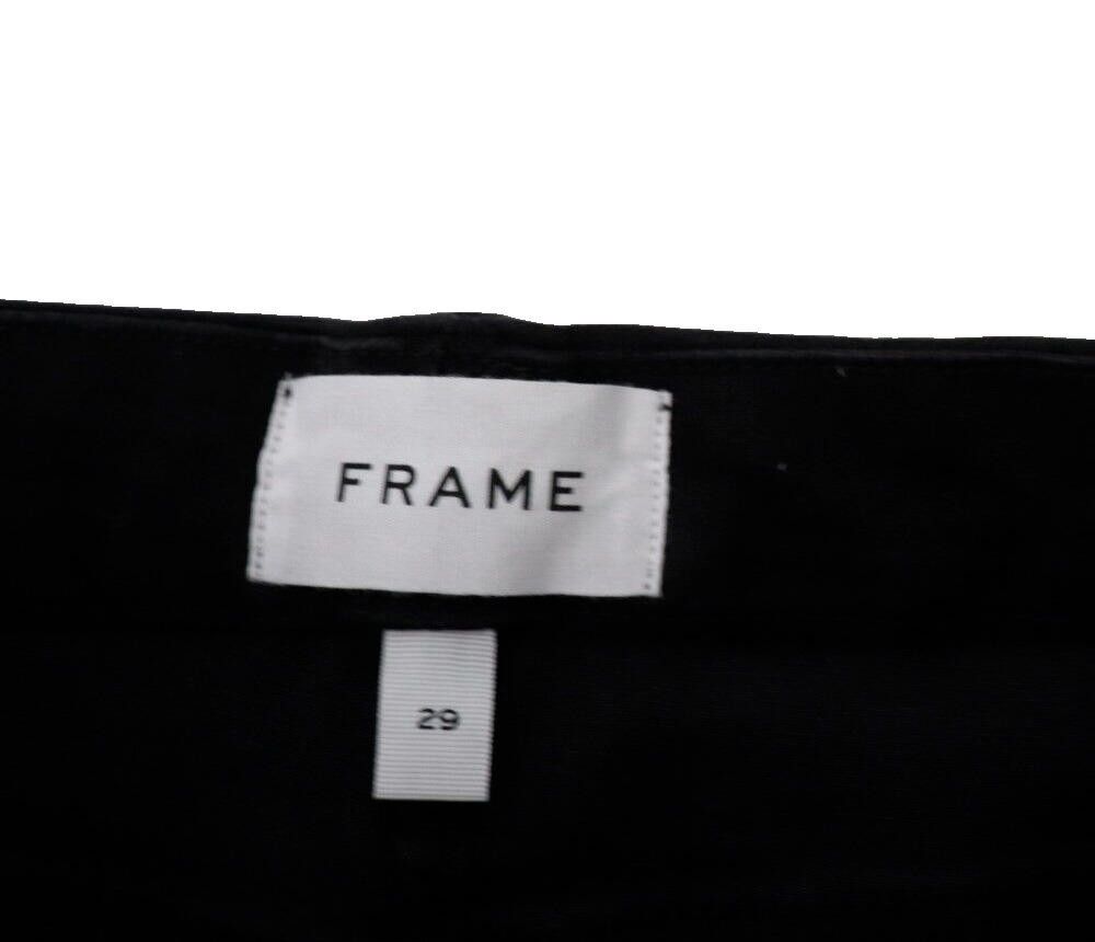 Frame Frame Women US29 Blackfinn Le Super High Straight Leg Jeans Size 29" - 8 Thumbnail