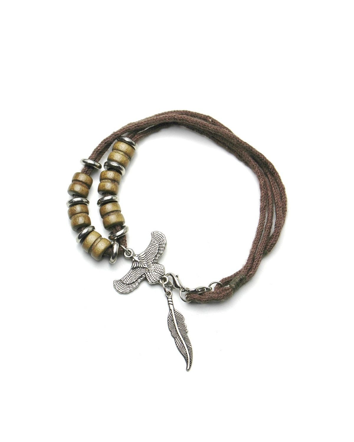 Vintage 2000S JAPANESE MADE EAGLE FEATHER PENDENT NECKLACE BRACELET Size ONE SIZE - 2 Thumbnail