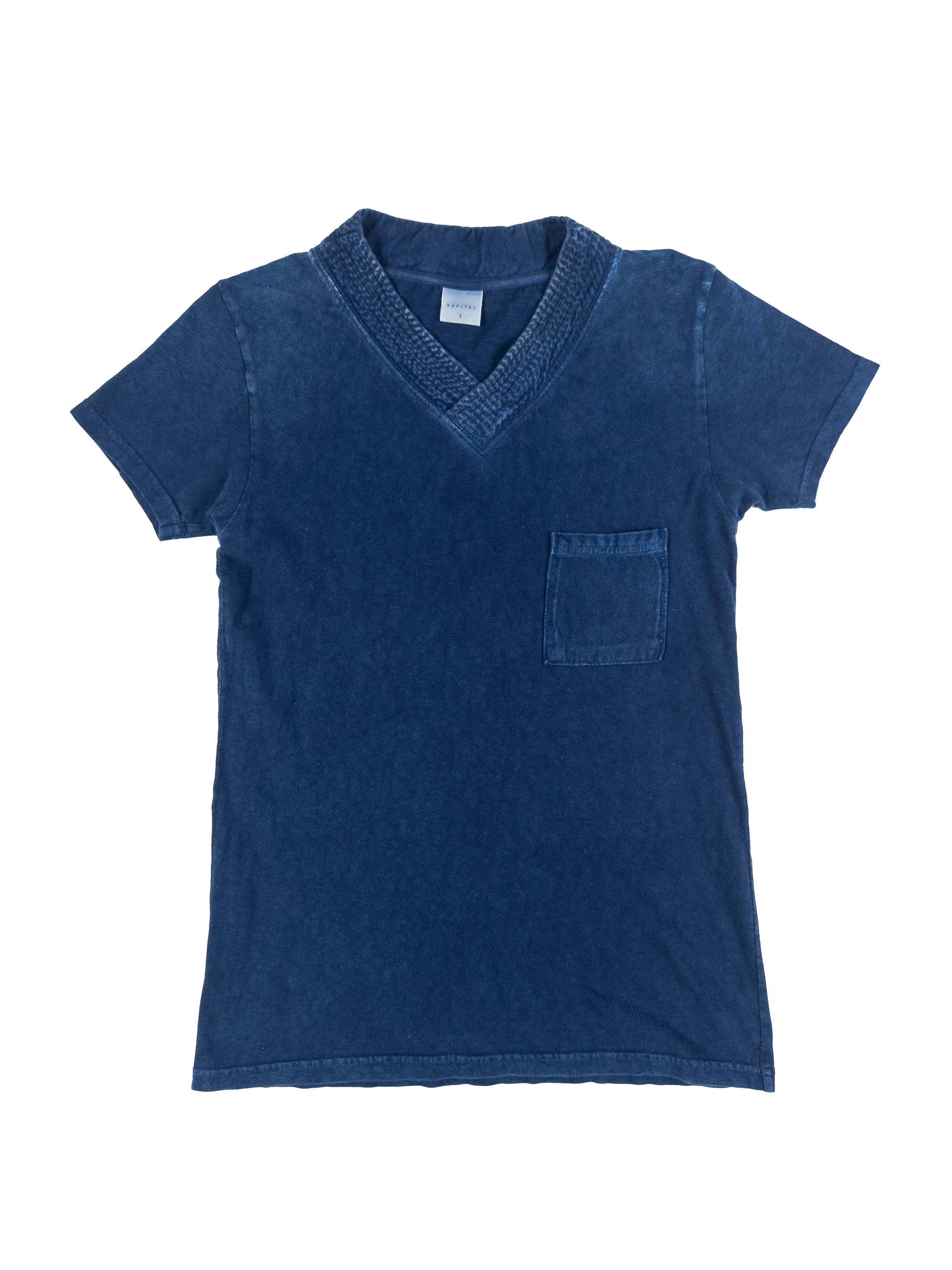 Kapital Kapital Sashiko V Neck Tee Size US M / EU 48-50 / 2 - 3 Thumbnail