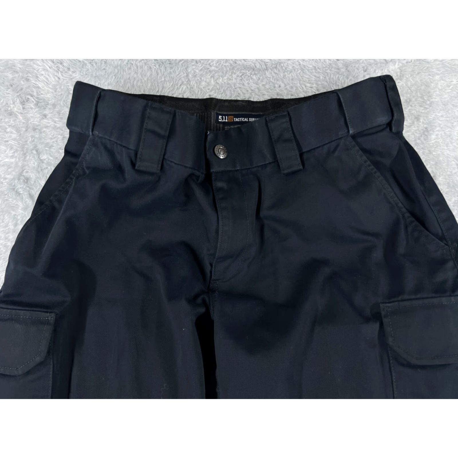 Vintage VINTAGE 5.11 Tactical Women's Cargo Pants Size 12 Blue Twill PDU Class B Straight Fit Size 34" / US 12 / IT 48 - 4 Thumbnail