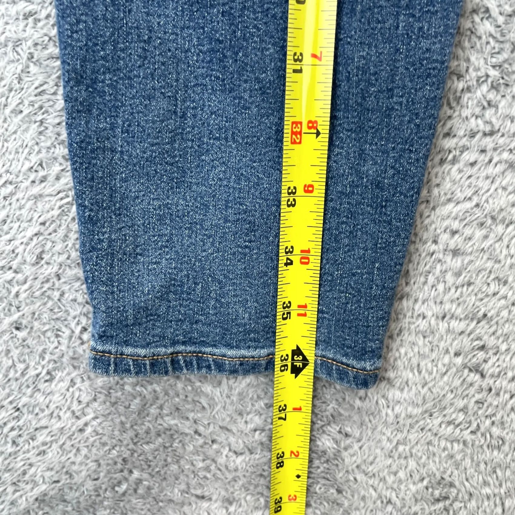 Gap Gap Jeans Womens 14x32 Blue Favorite Jegging High Rise Stretch Denim Shirt? Size 36" / US 14 / IT 50 - 6 Thumbnail