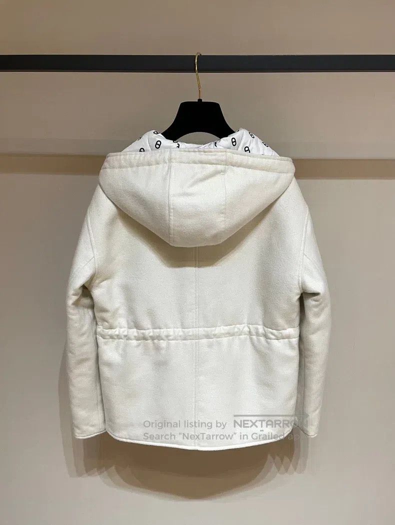 Other Hermes Cashmere Pig Nose Beige Double-Sided Down Jacket Size XXS / US 00 / IT 34 - 7 Thumbnail