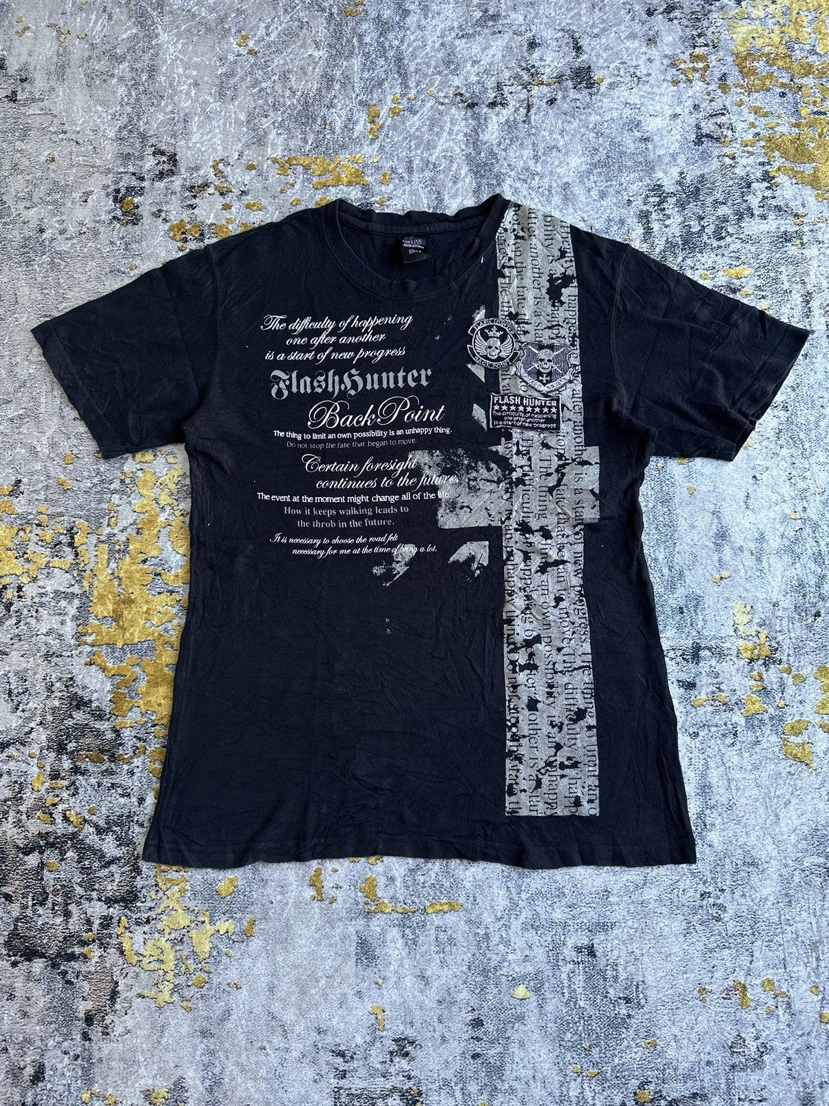 Japanese Brand CRAZY STARS SKULL POEM SEDITIONARIES PUNK STYLE TSHIRT Size US L / EU 52-54 / 3 - 1 Thumbnail