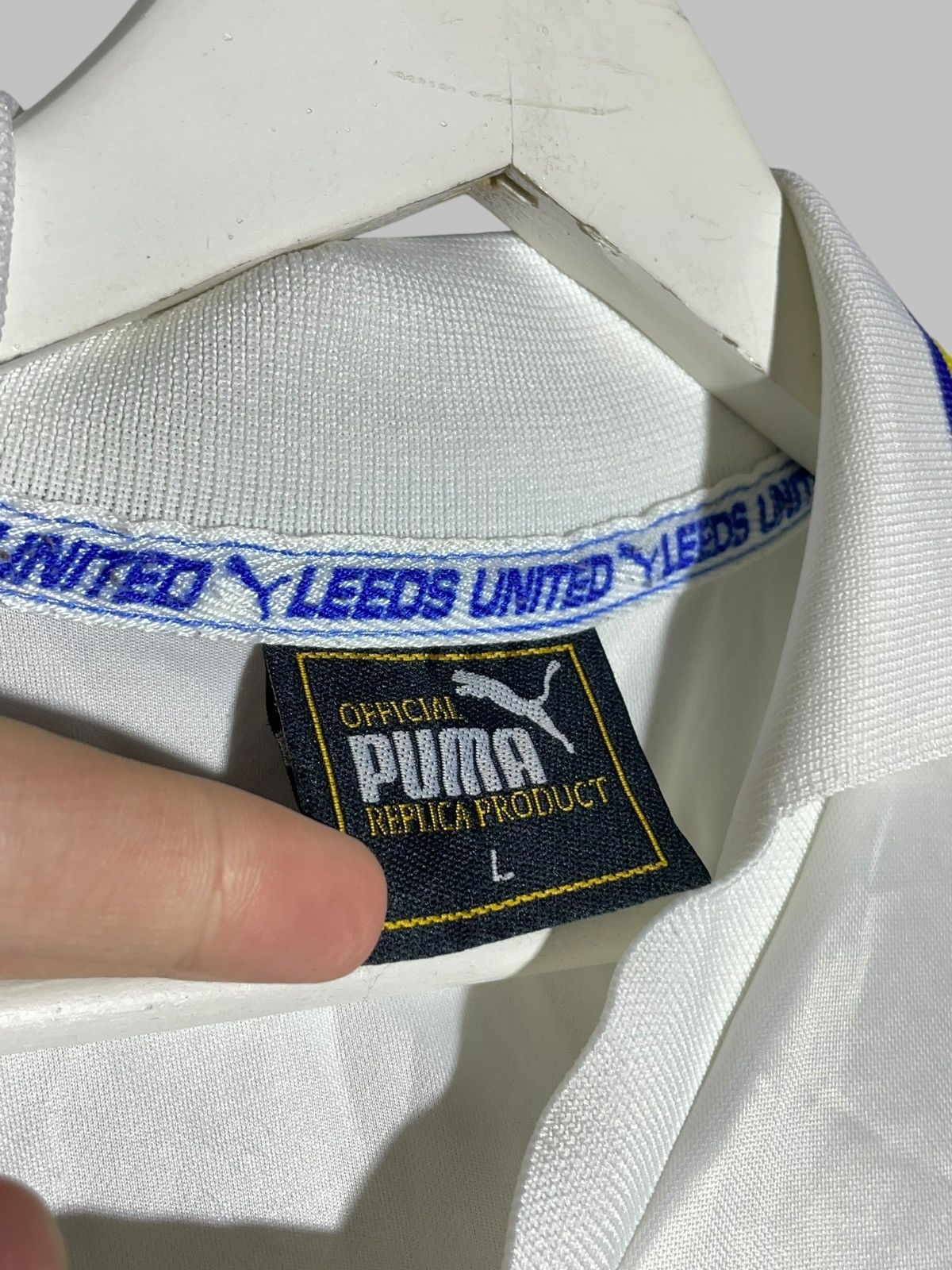 Puma × Vintage Leeds United Puma 1998/99 Home Vintage Football Shirt Size US L / EU 52-54 / 3 - 12 Thumbnail