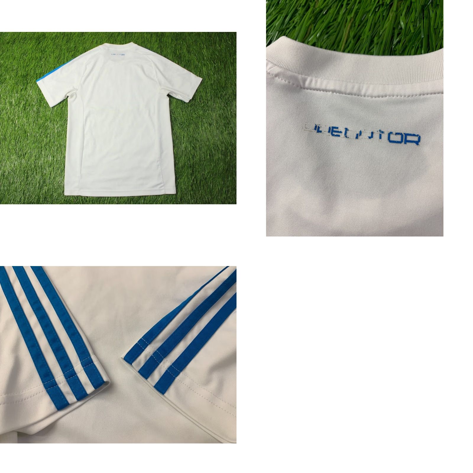Adidas ADIDAS Performance Predator Original 2011 Football Shirt Jersey M White and Blue Mens Short Sleeve Football Shirt Size US M / EU 48-50 / 2 - 8 Thumbnail