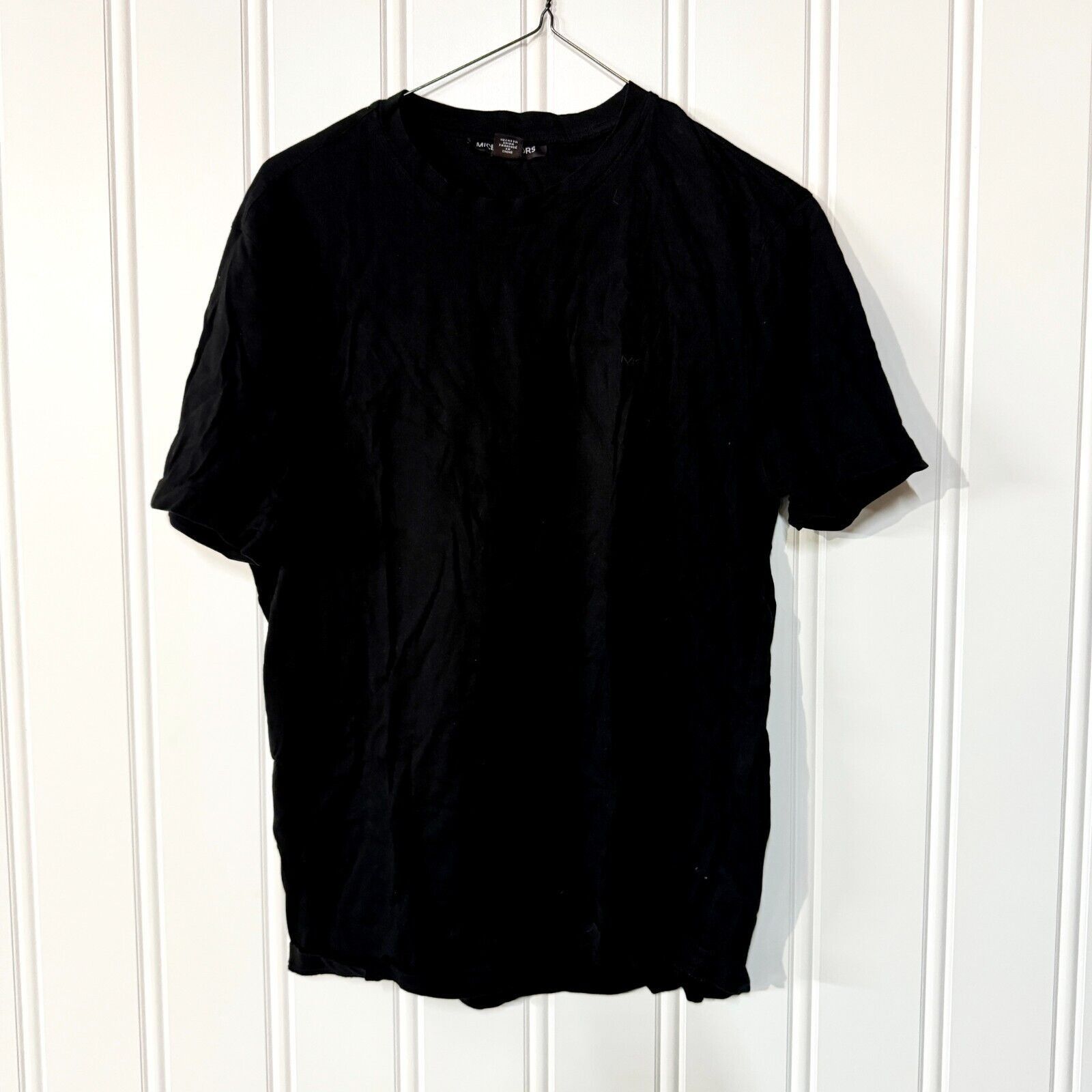 Michael Kors Michael Kors Short Sleeve Black Cotton Crewneck Tee Medium Size US M / EU 48-50 / 2 - 1 Thumbnail