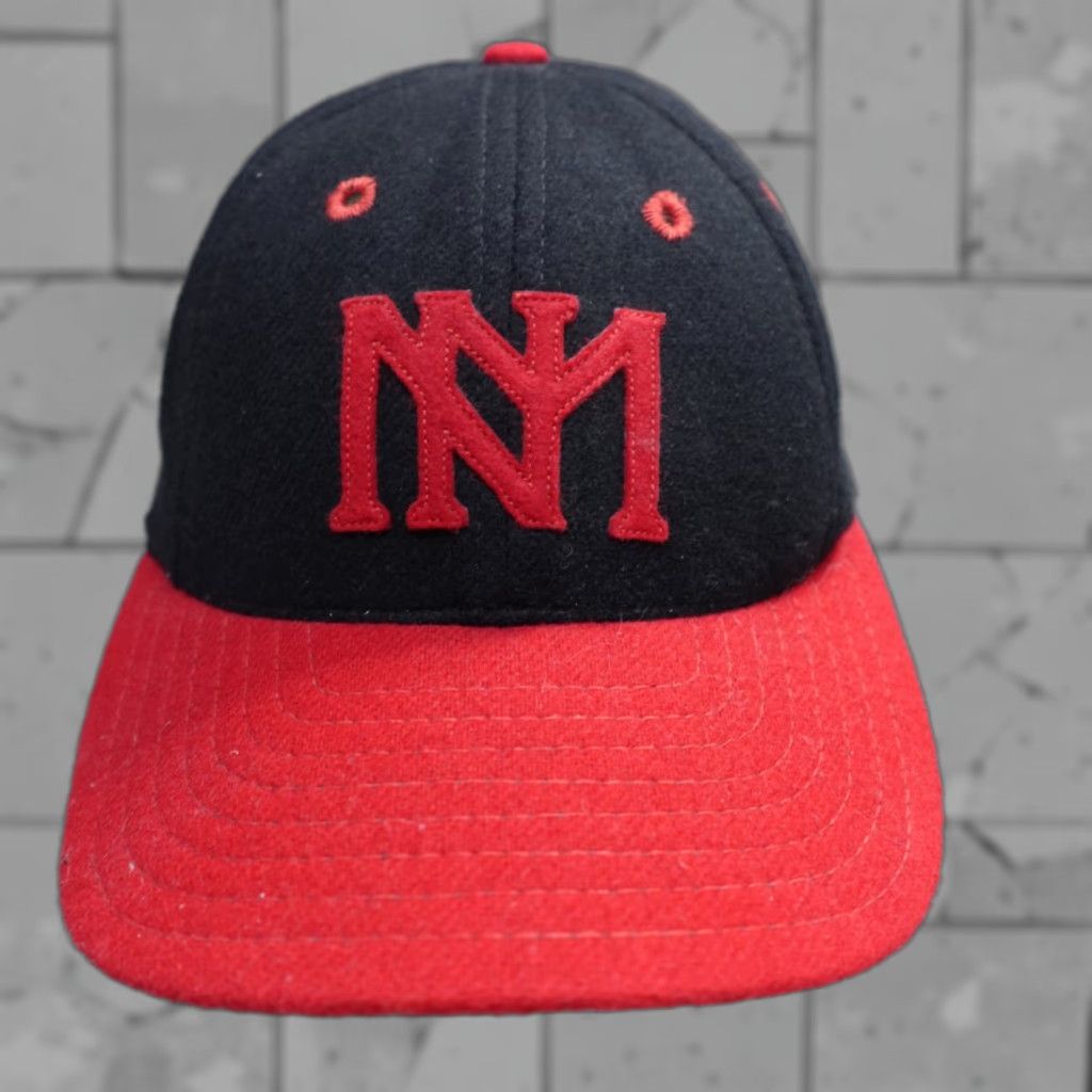 Our Legacy Legacy Baseball Hat Black Felt Patch Leather Strapback USA Made Mens One Size Black Felt Patch Baseball Cap Vintage Yes Size ONE SIZE - 1 Thumbnail