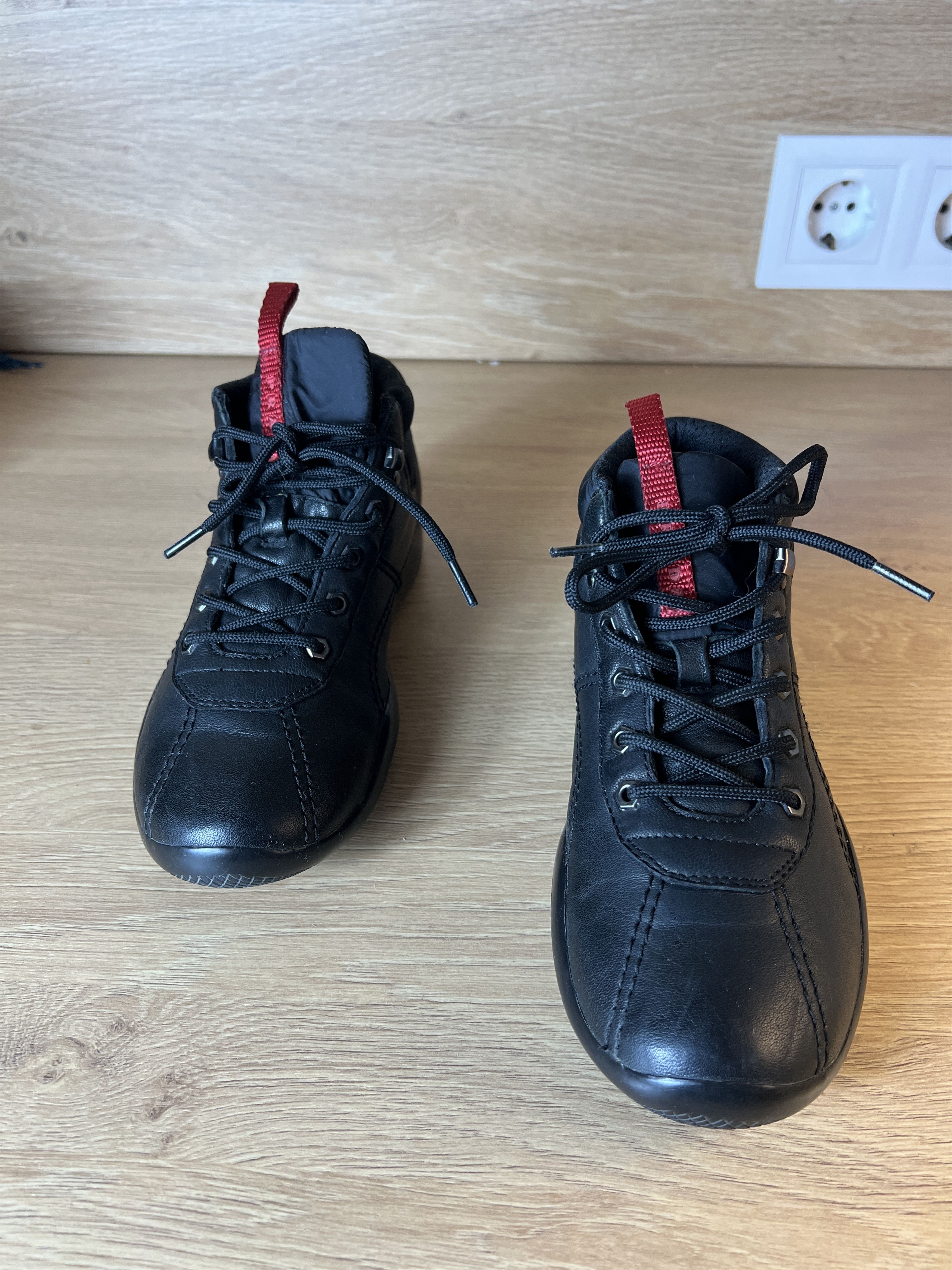 Prada prada black low boots leather Size US 5 / IT 35 - 3 Thumbnail