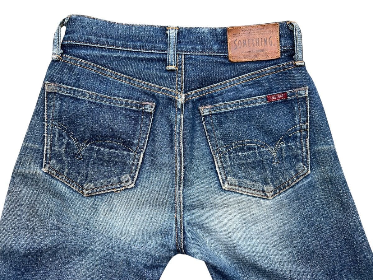 Vintage Vtg Something Edwin Distressed Selvedge Denim Jeans 26x29 Size 26" / US 2 / IT 38 - 8 Thumbnail