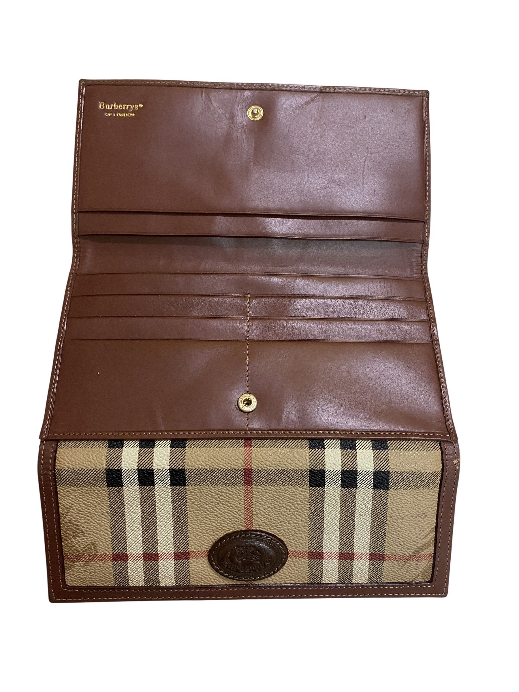 Burberry Iconic Vintage Burberry Nova Check Wallet Size ONE SIZE - 5 Thumbnail