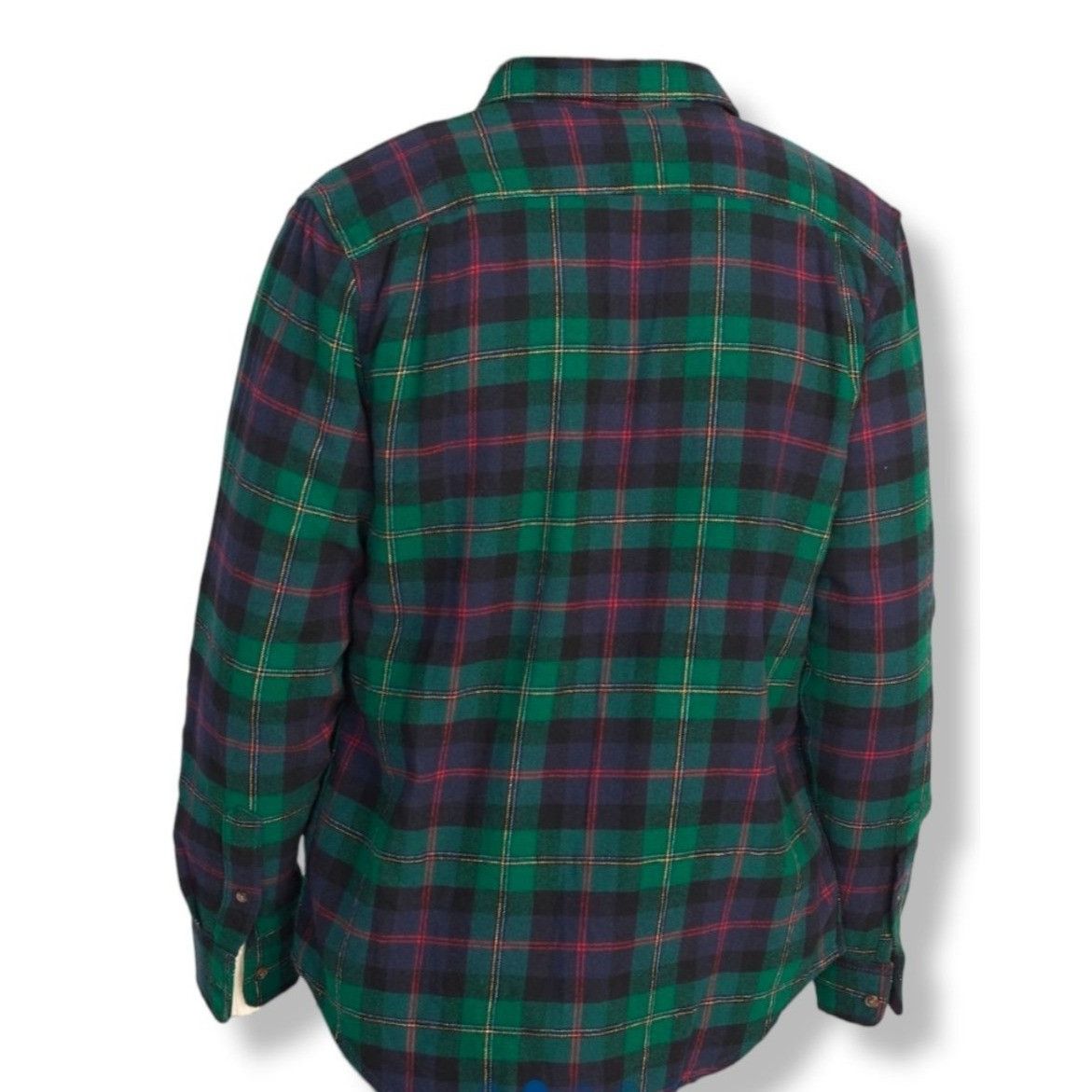 Old Navy Men's Flannel Shirt Green Blue Plaid Old Navy Size Medium JJ Size US M / EU 48-50 / 2 - 5 Thumbnail
