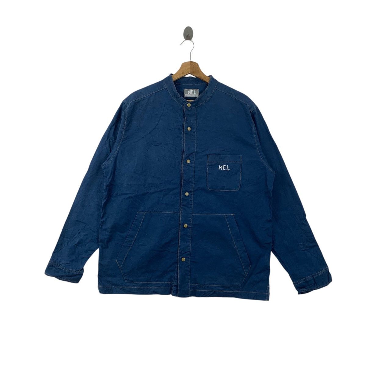 Other MEI CALIFORNIA OUTDOOR Pure Indigo Denim Jeans Jacket Snap Size L / US 10 / IT 46 - 1 Thumbnail