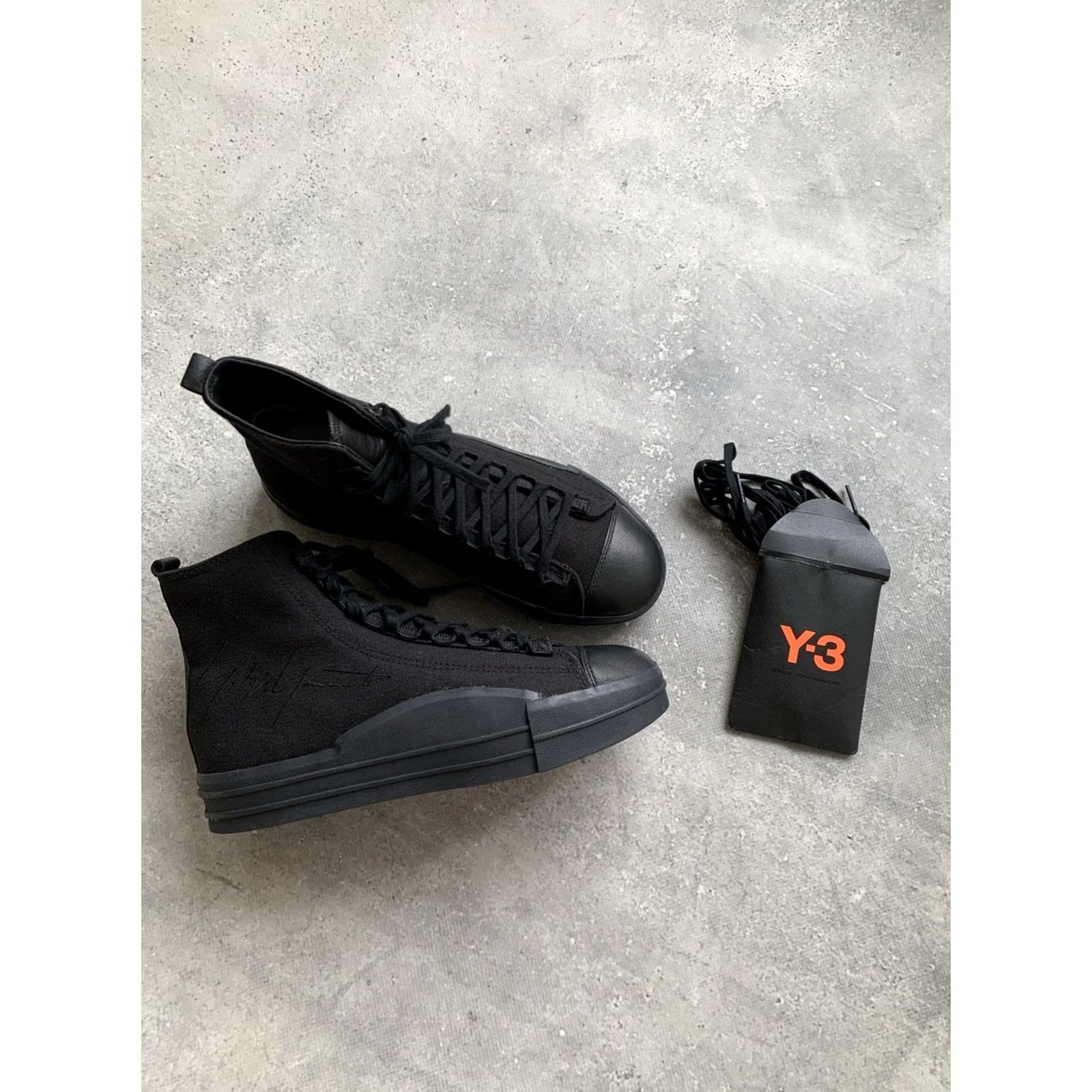 Adidas ADIDAS Y-3 YOHJI YAMAMOTO YUBEN MID SNEAKERS Unisex Adults US 5.5 6.5 Black Sneaker 2019 Size US 5 / IT 35 - 3 Thumbnail