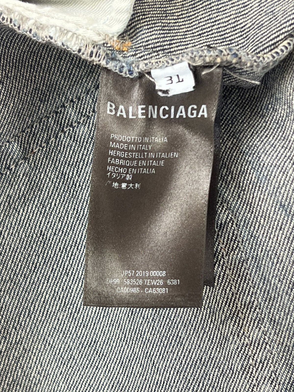Balenciaga Balenciaga Distressed Jeans Size US 31 - 11 Thumbnail