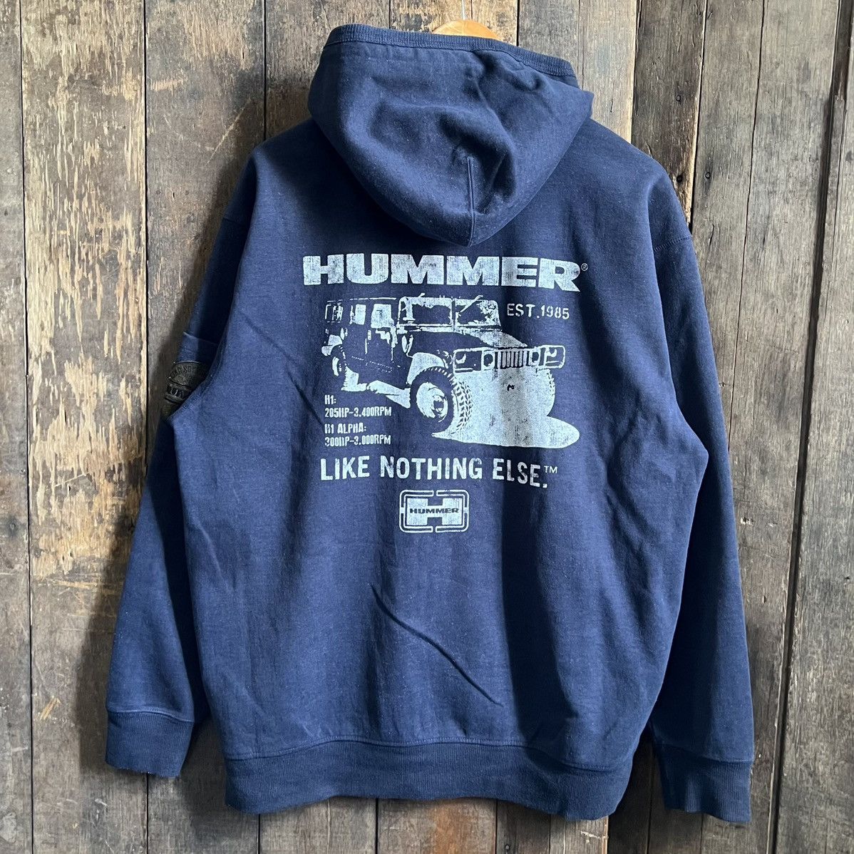 Japanese Brand × Vintage Hummer Big Logo Zipper Hoodie Size US L / EU 52-54 / 3 - 1 Thumbnail