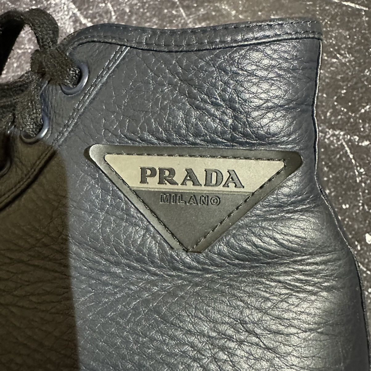 Prada PRADA - Men’s Leather High Top Sneakers Size 7, 8Us Size US 8 / EU 41 - 13 Thumbnail
