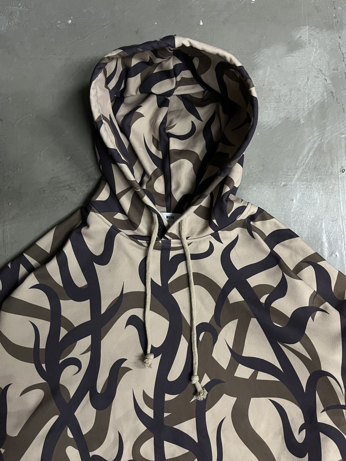 Vintage Wego Japan Insipred by Number Nine AW04 Tribal Camo Hoodie Size US L / EU 52-54 / 3 - 3 Thumbnail