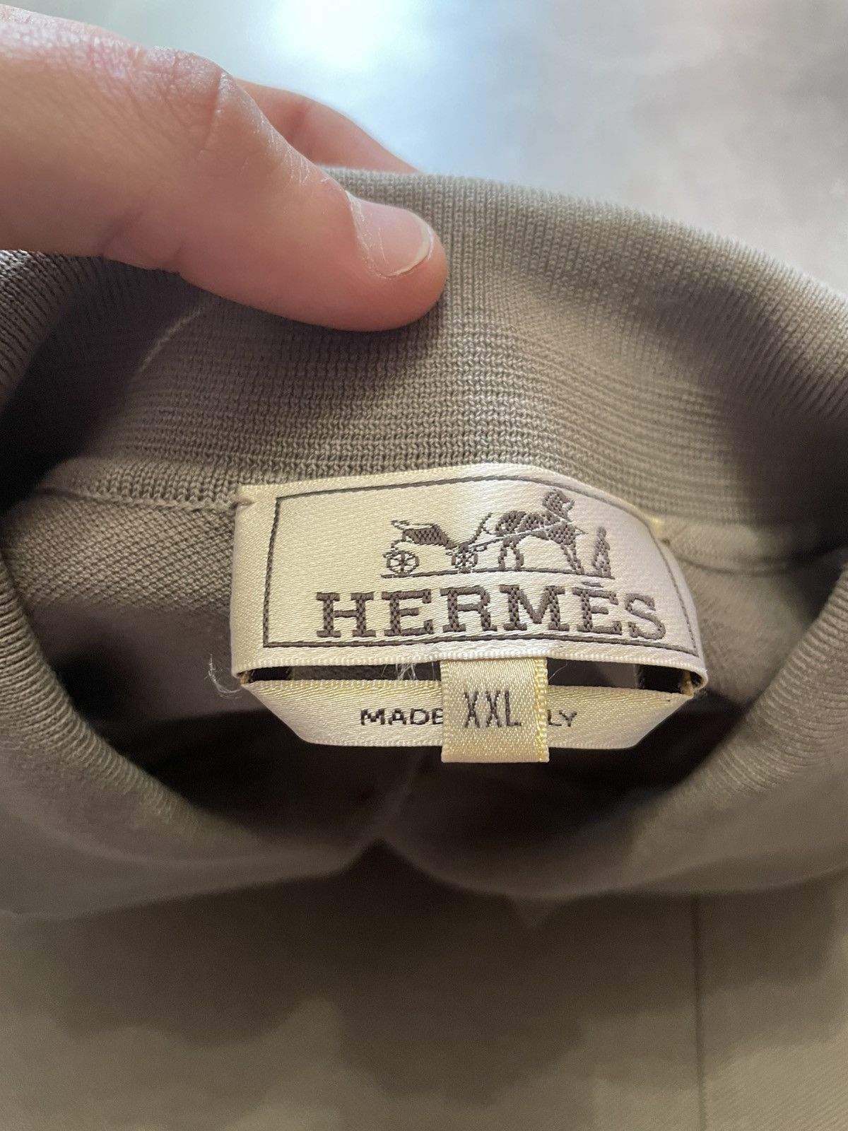Hermes Vintage Hemes Polo Shirt Size US XXL / EU 58 / 5 - 9 Thumbnail
