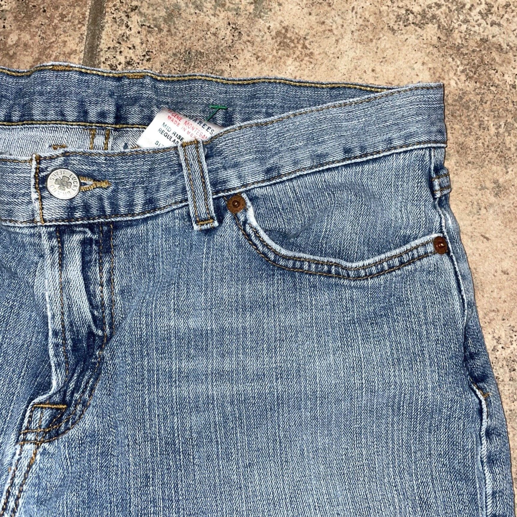 Lucky Brand VINTAGE Lucky Brand Jeans Dungarees Mid Rise Women Size 30 Blue Straight Womens 10/30 Size 30" / US 8 / IT 44 - 2 Thumbnail