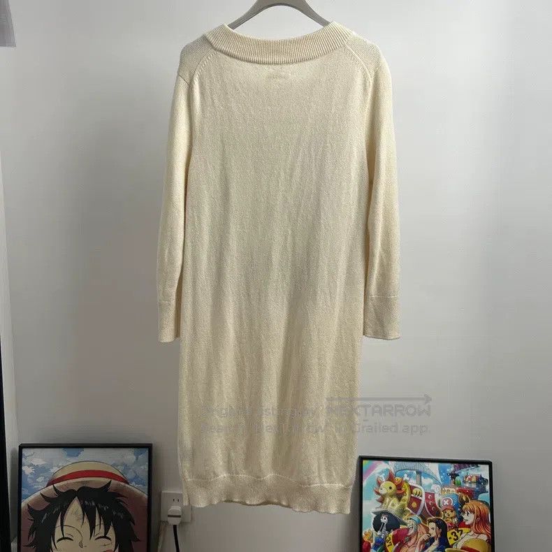 Hermes Hermes Beige Cashmere Dress Size S / US 4 / IT 40 - 2 Thumbnail