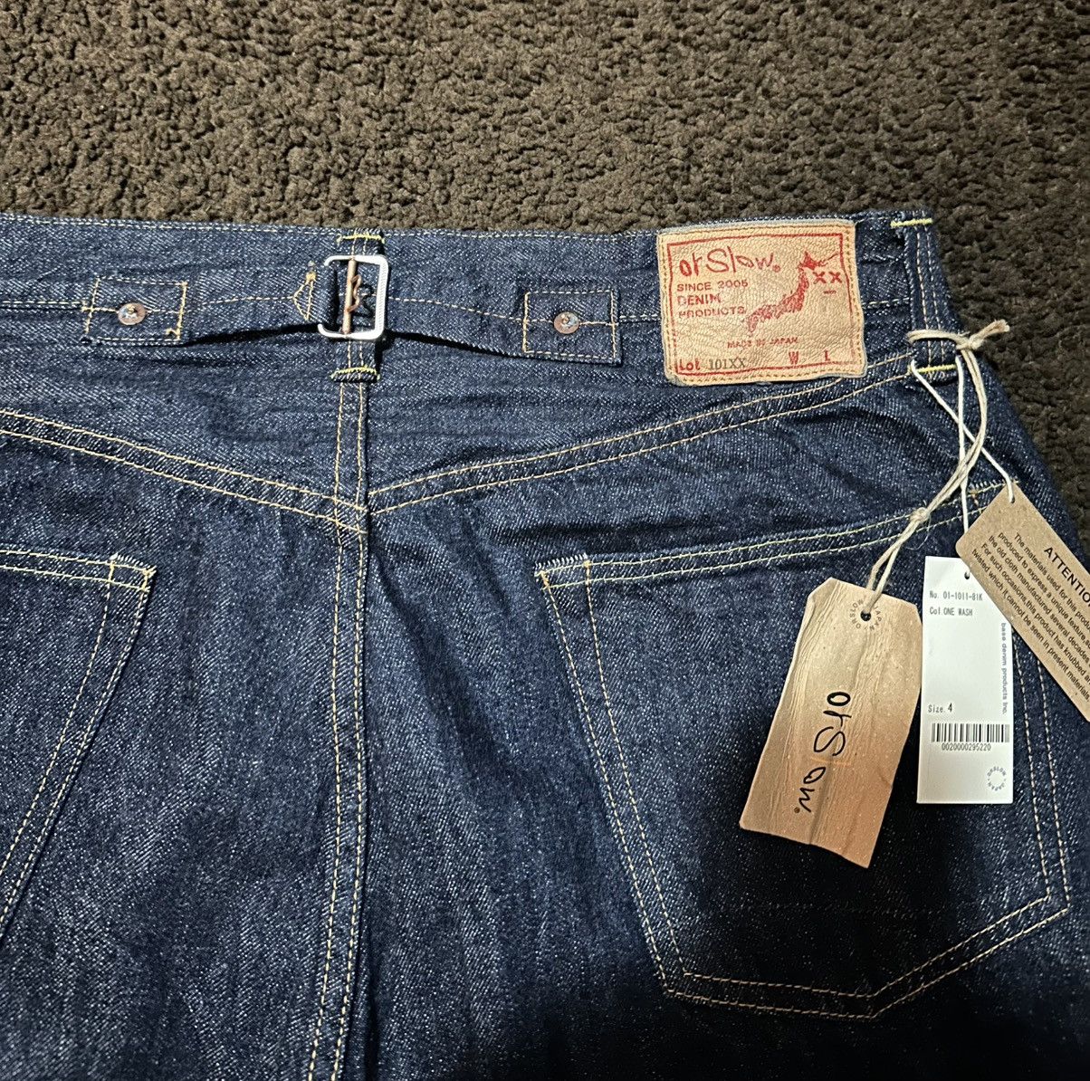 Orslow OrSlow GRAND DAD'S DENIM ONE WASH Size US 35 - 7 Thumbnail