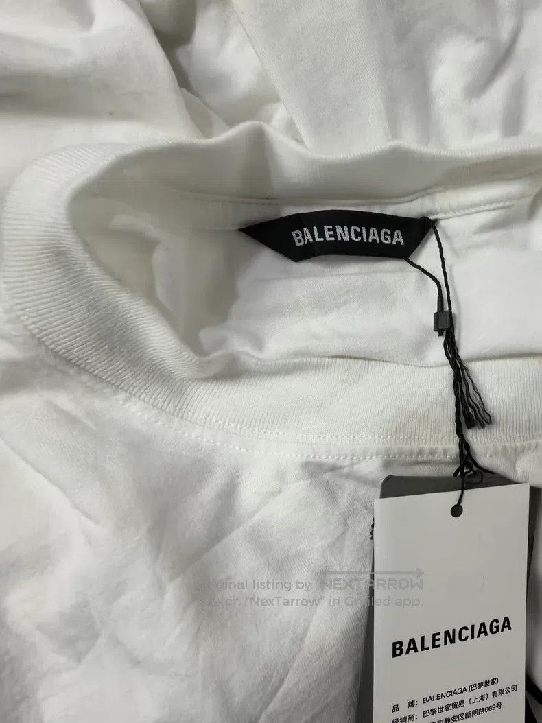 Balenciaga Balenciaga Letter printed T-shirt with round neck and shor Size US S / EU 44-46 / 1 - 4 Thumbnail