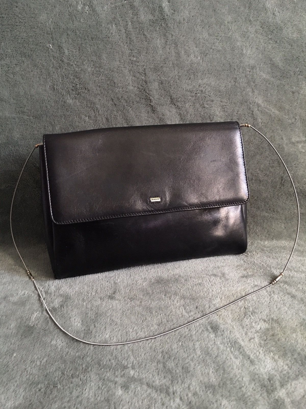 Bally BALLY Black Leather Vintage Shoulder Clutch Bag Size ONE SIZE - 1 Thumbnail