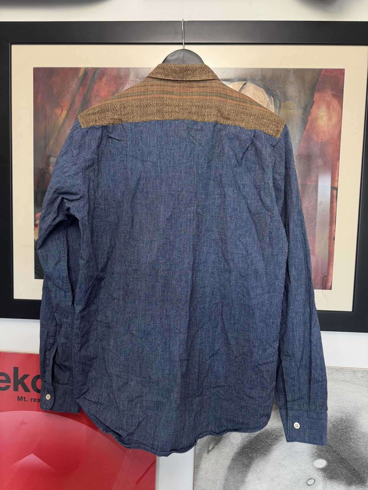 Our Legacy Our Legacy Button Up Shirt Indigo Brown Casual Luxury rare Size US M / EU 48-50 / 2 - 2 Thumbnail