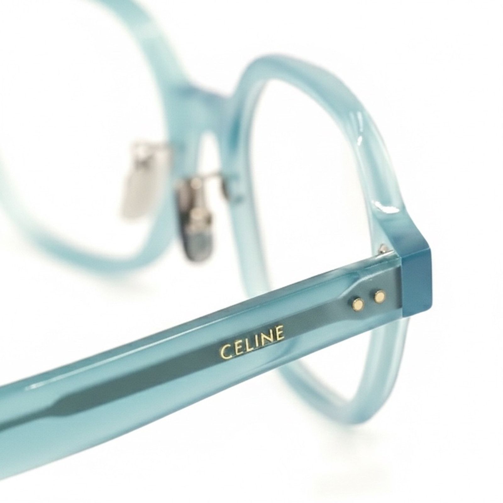 Celine New! Celine Aqua Blue Eyeglasses CL50142F 093, Authentic Size ONE SIZE - 7 Thumbnail