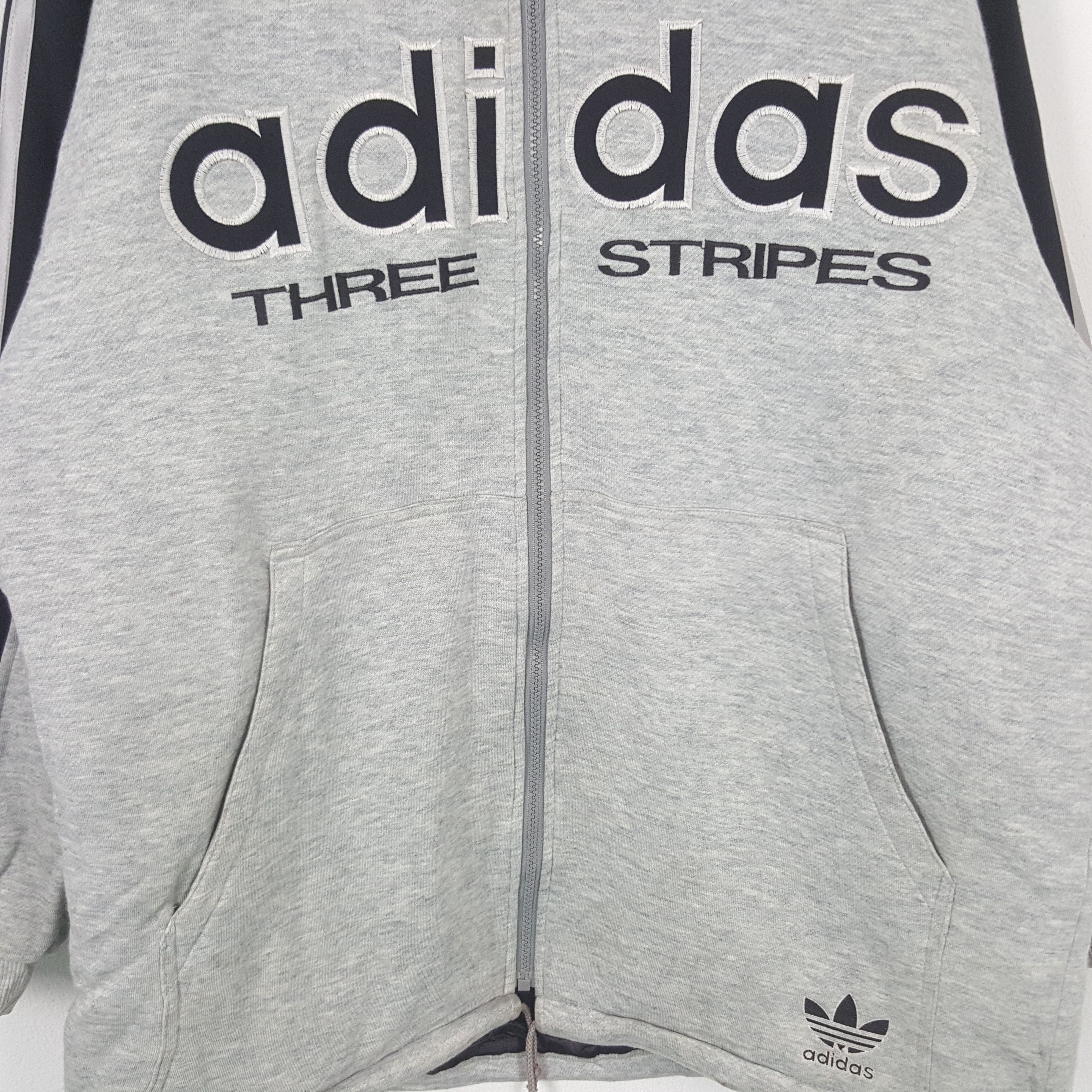Adidas × Vintage Vintage Adidas American Brand Big Logo Hoodies C282N9 Size US XL / EU 56 / 4 - 2 Thumbnail