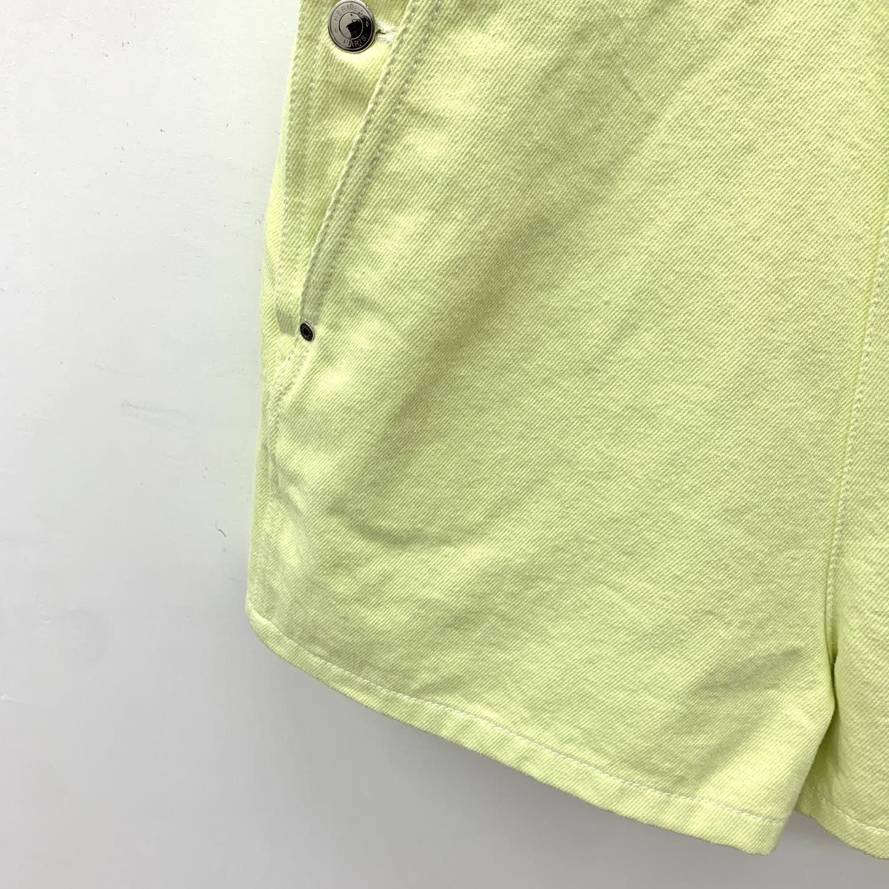 Hermes Hermes Fluorescent Yellow Cotton Denim Overalls K26WX Size 26" / US 2 / IT 38 - 5 Thumbnail