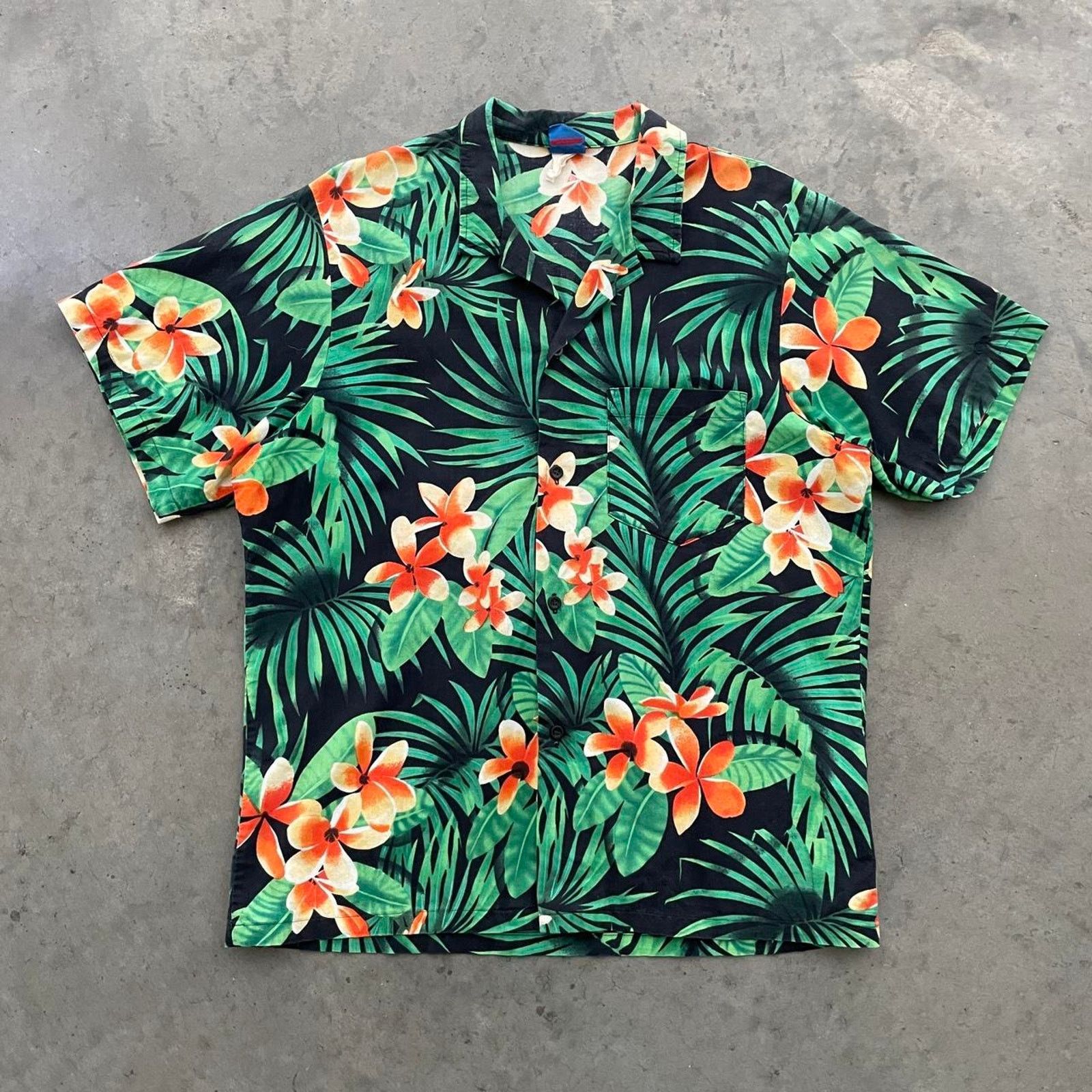 Ocean Pacific Vintage Ocean Pacific Black Hawaiian Shirt Size US L / EU 52-54 / 3 - 1 Thumbnail