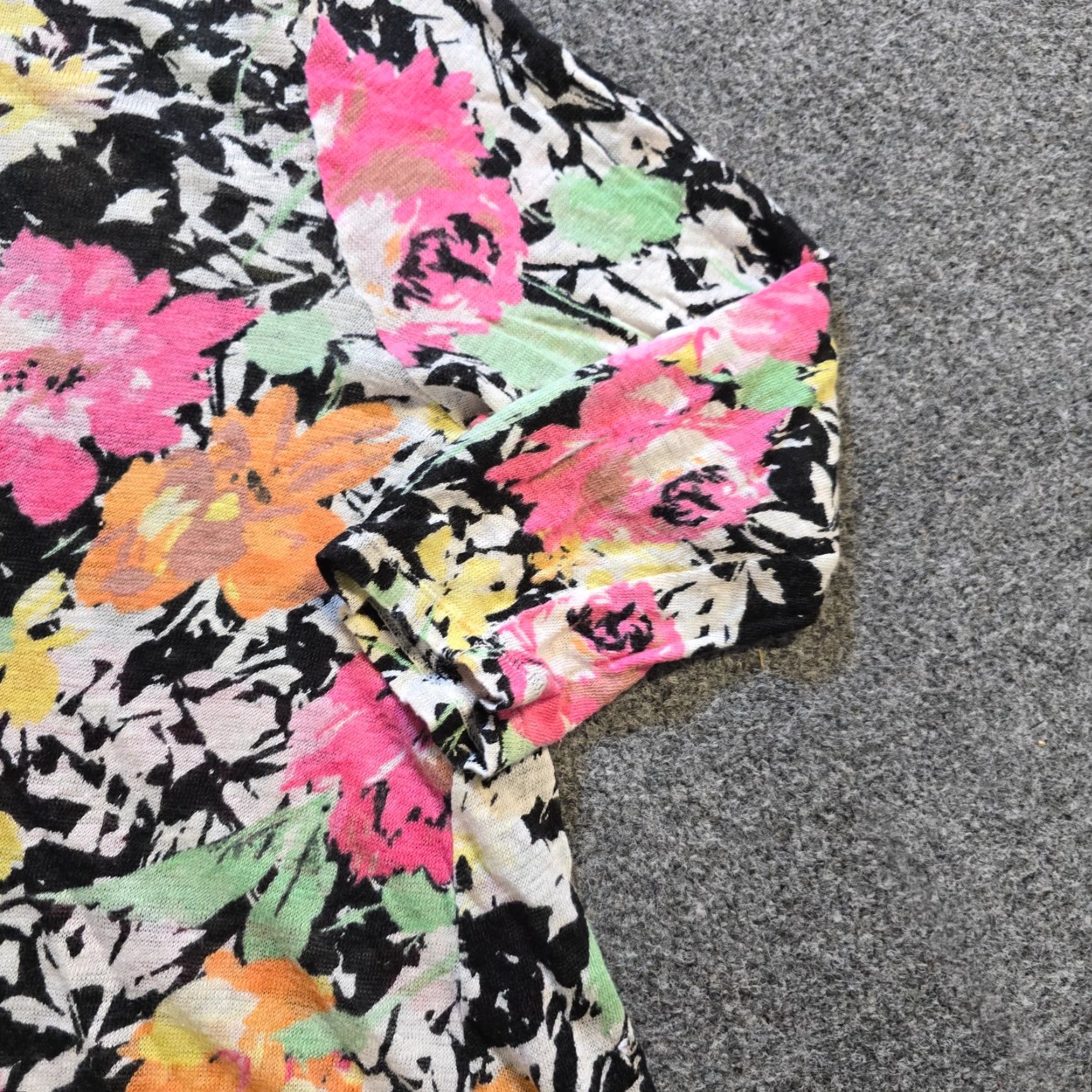 Ralph Lauren Lauren Ralph Lauren Top Women 1X Pink Floral Linen Boat Neck Stretch Casual Shirt Size XL / US 12-14 / IT 48-50 - 3 Thumbnail